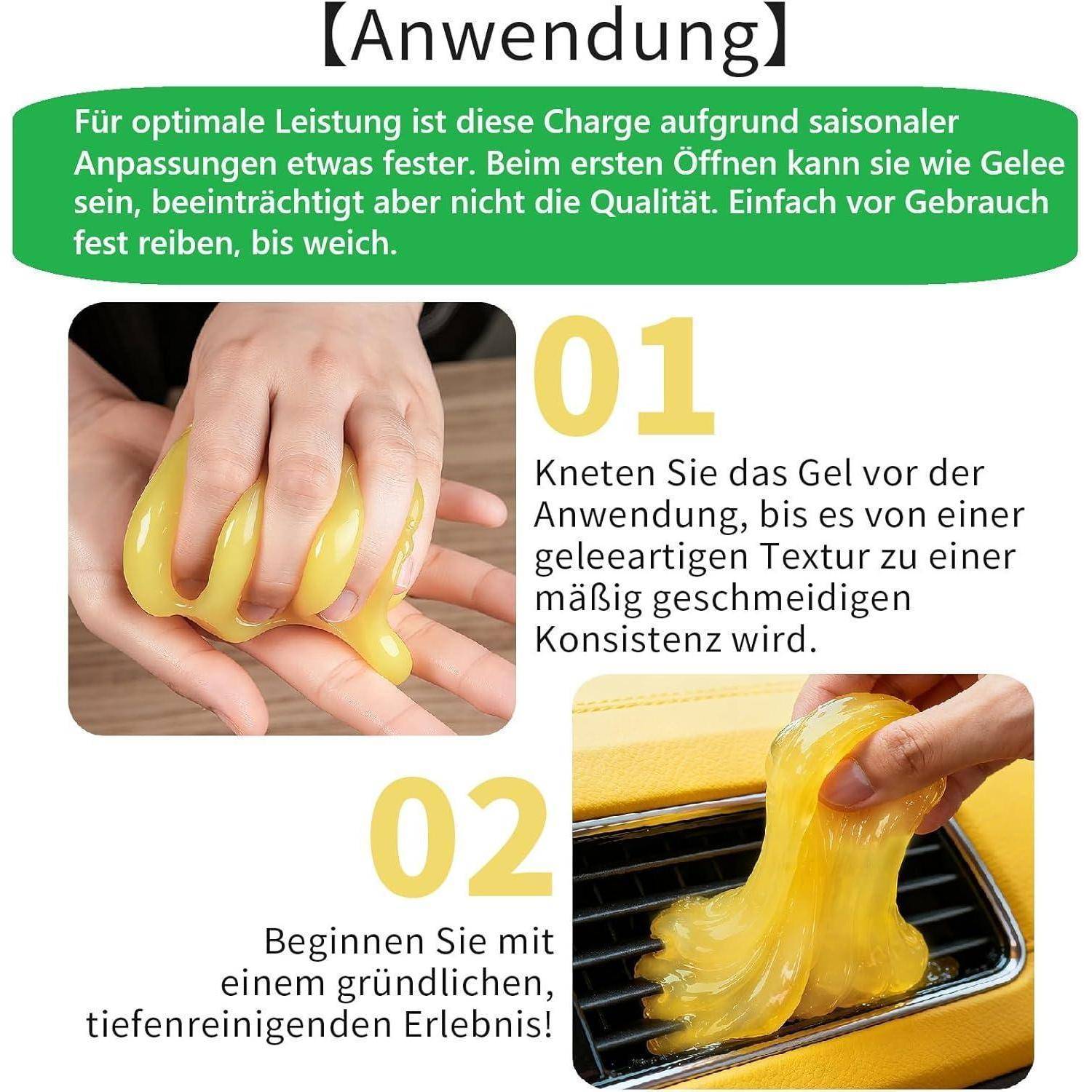 ASFSKY Tastatur Reinigungsgel Auto Reinigungsgel für den Innenraum Auto Schleim Reiniger Auto Zubehör Innenraum Cleaning Gel Universeller für Lapto