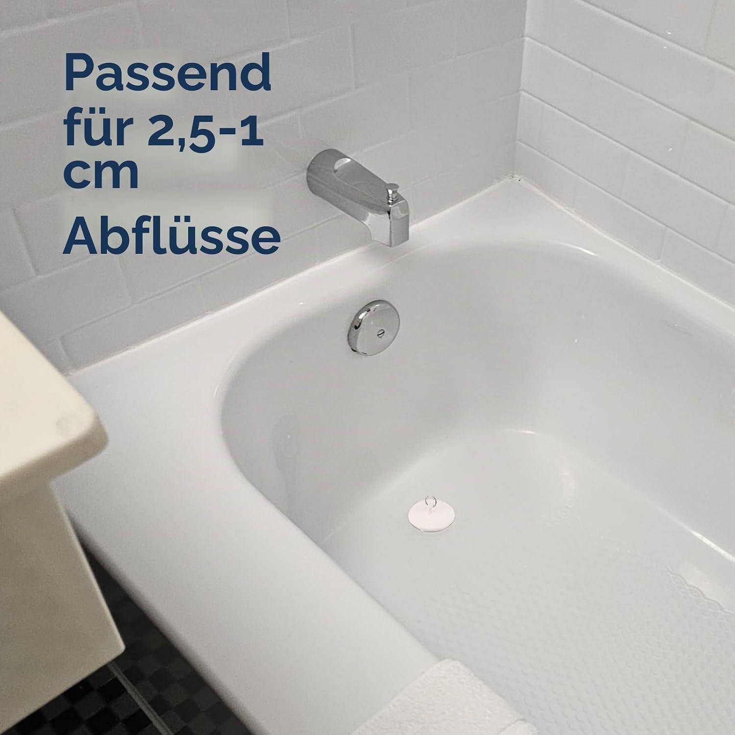 QUARKZMAN 2 Stück Abflussstopfen Ø35mm Badewannenstöpsel Waschbeckenstöpsel Gummi Stopfen Abflusssieb Abflussstöpsel Gummistöpsel Küchenspüle