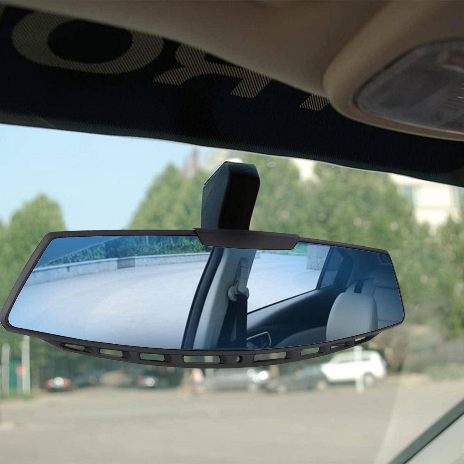 JNNJ Rückspiegel Auto, Anti-Blendung Innenspiegel Large Vision Spiegel, Blendschutz Auto Rückspiegel Zum Aufstecken Weitwinkel Spiegel Für Autos,