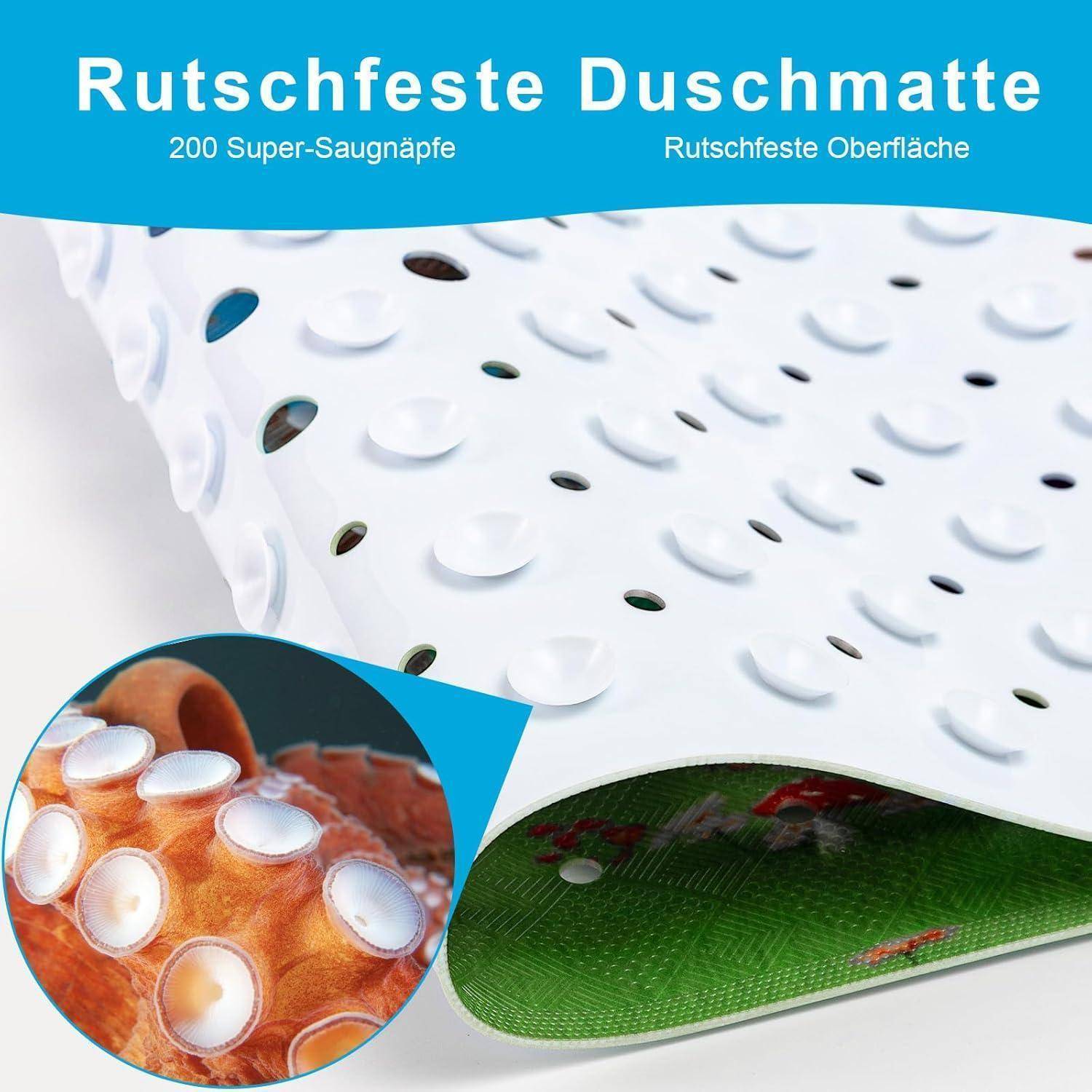 Werbung für eine „Rutschfeste Duschmatte