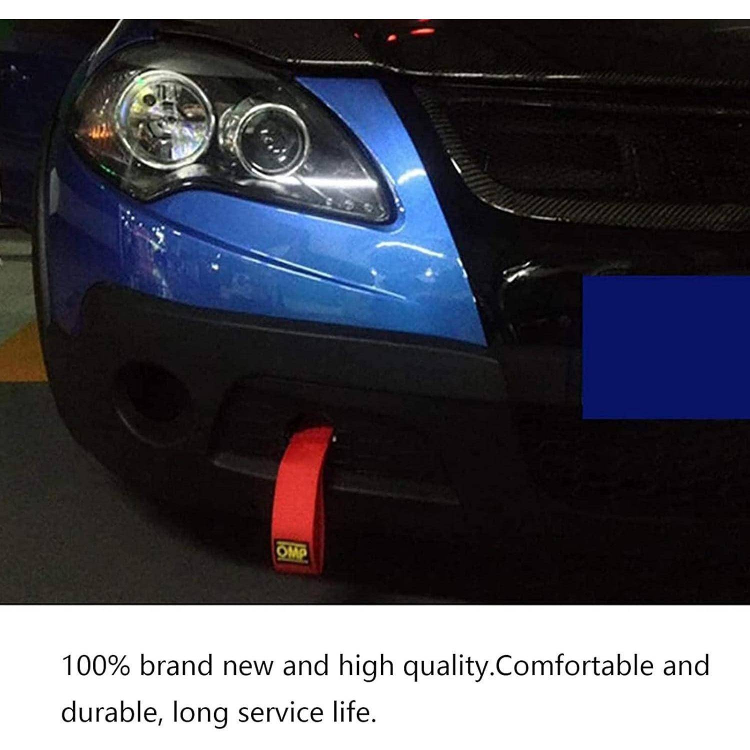 2 Stück Abschleppseil für Rennwagen, Nylon Abschleppseile, Nylon Trailer Tow Ropes, Zugseil Rennwagen, für Racing Abschlepphaken für Front- und He