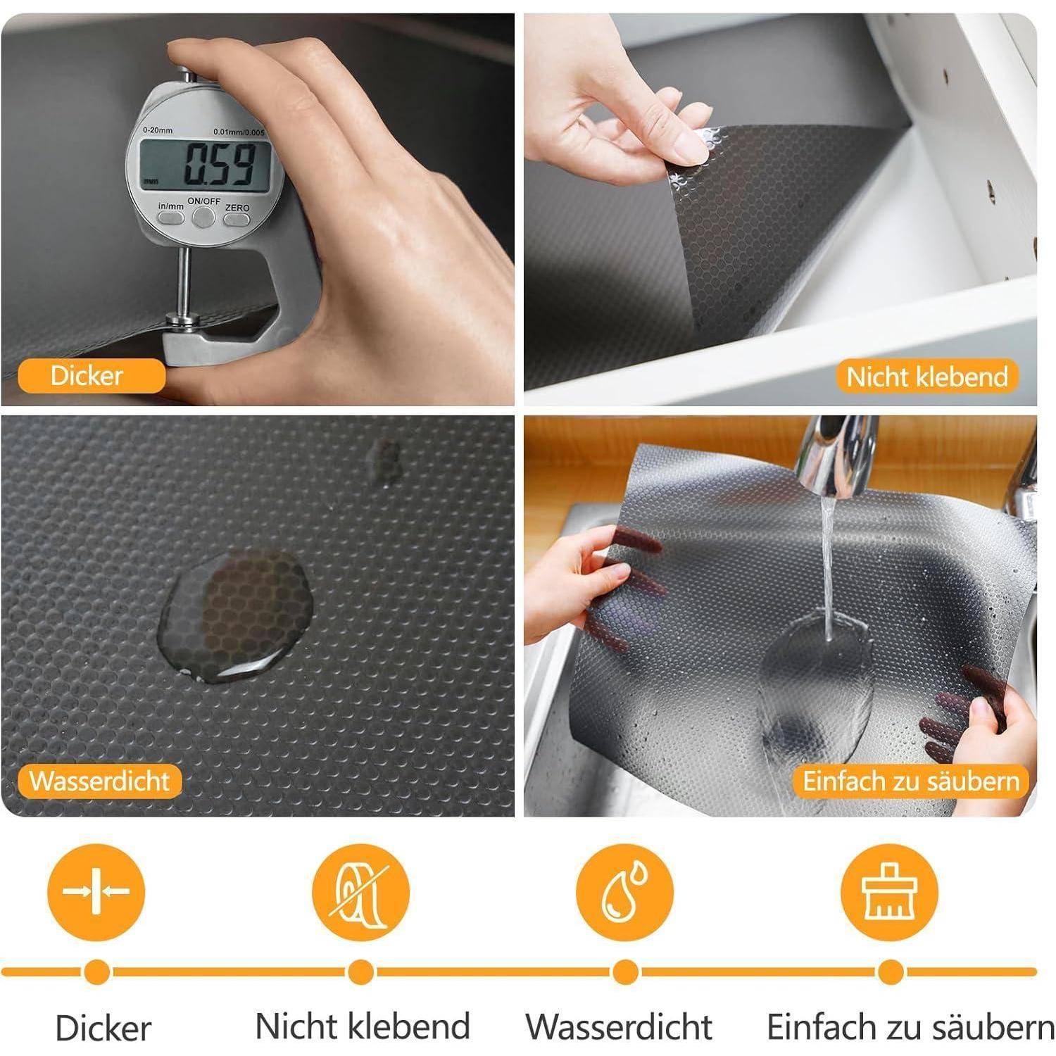 Schubladenmatte 40x600cm küche Matte für schubladen schubladeneinlage zuschneidbar Eva Kühlschrankmatten Für Schubladen Regale Schrank Kühlschran