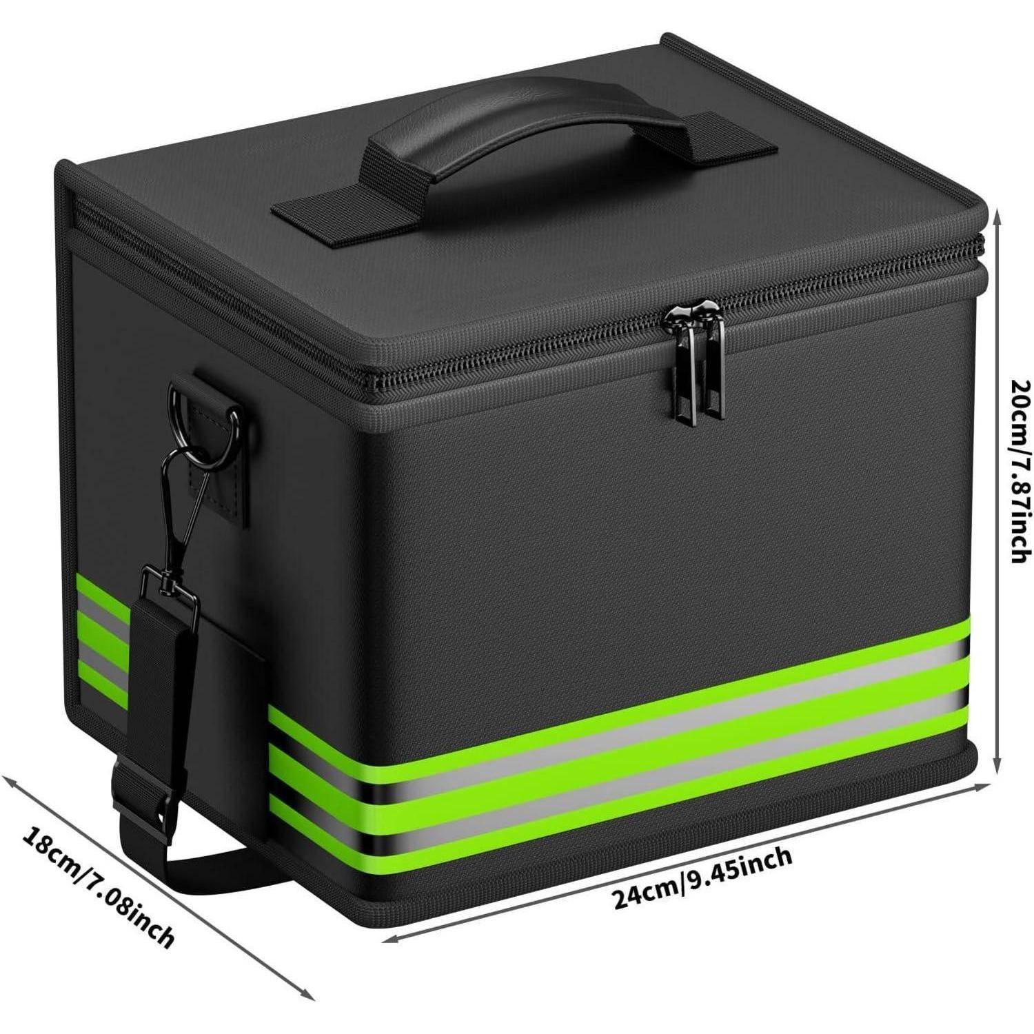 Lipo Safe Bag Feuerfeste,Explosionsgeschützte Akku Tasche 24x20x18cm Lipo-Akku-Aufbewahrungsbox LiPo Guard Safe Bag Schutztresortasche zum Laden und