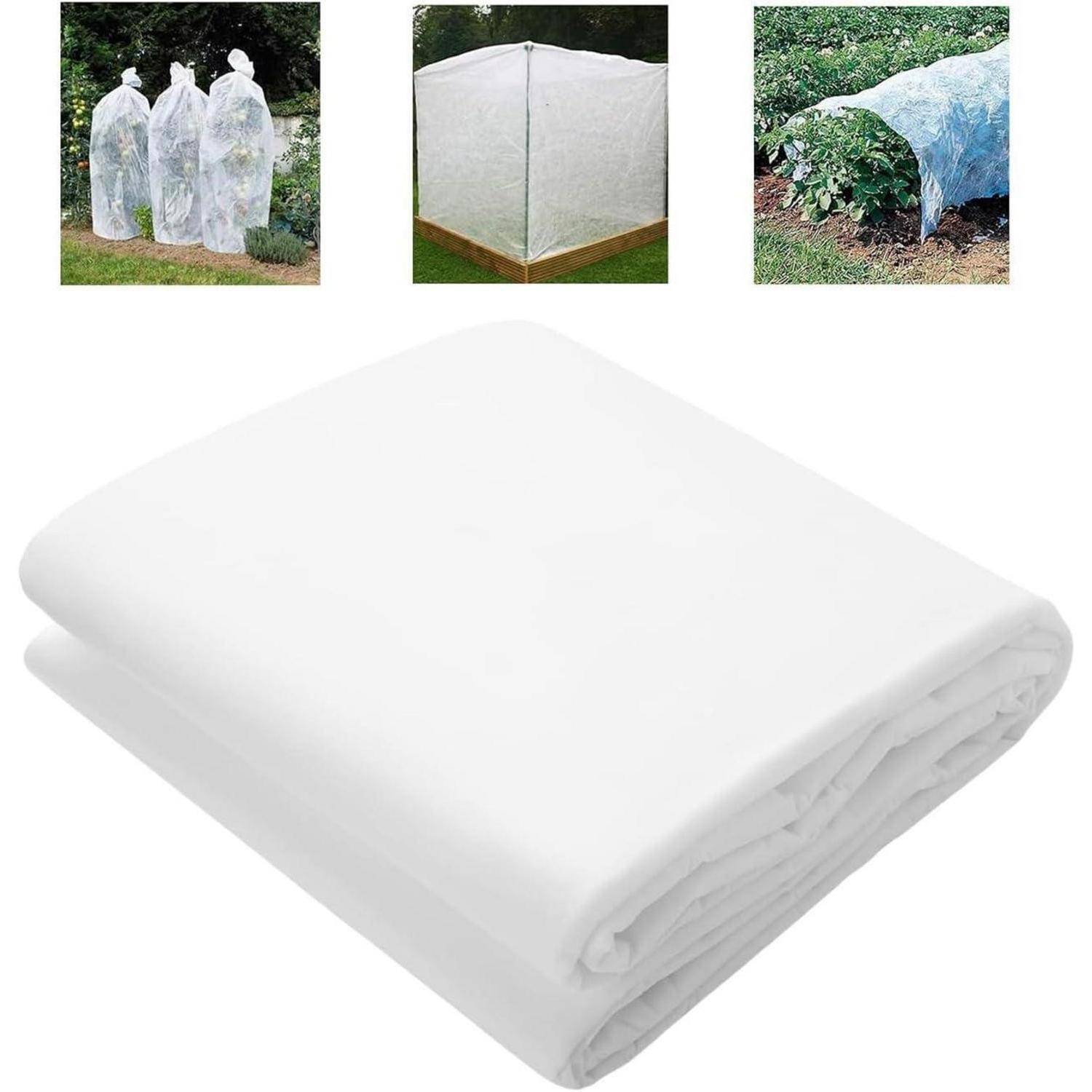 ASOPFYUM Wintervlies für Pflanzen, Vlies Pflanzen Winter, 1,5mx10m Gartenvlies Pflanzenschutz Winter Frost, Atmungsaktiv wasserdurchlässig, Wintersc