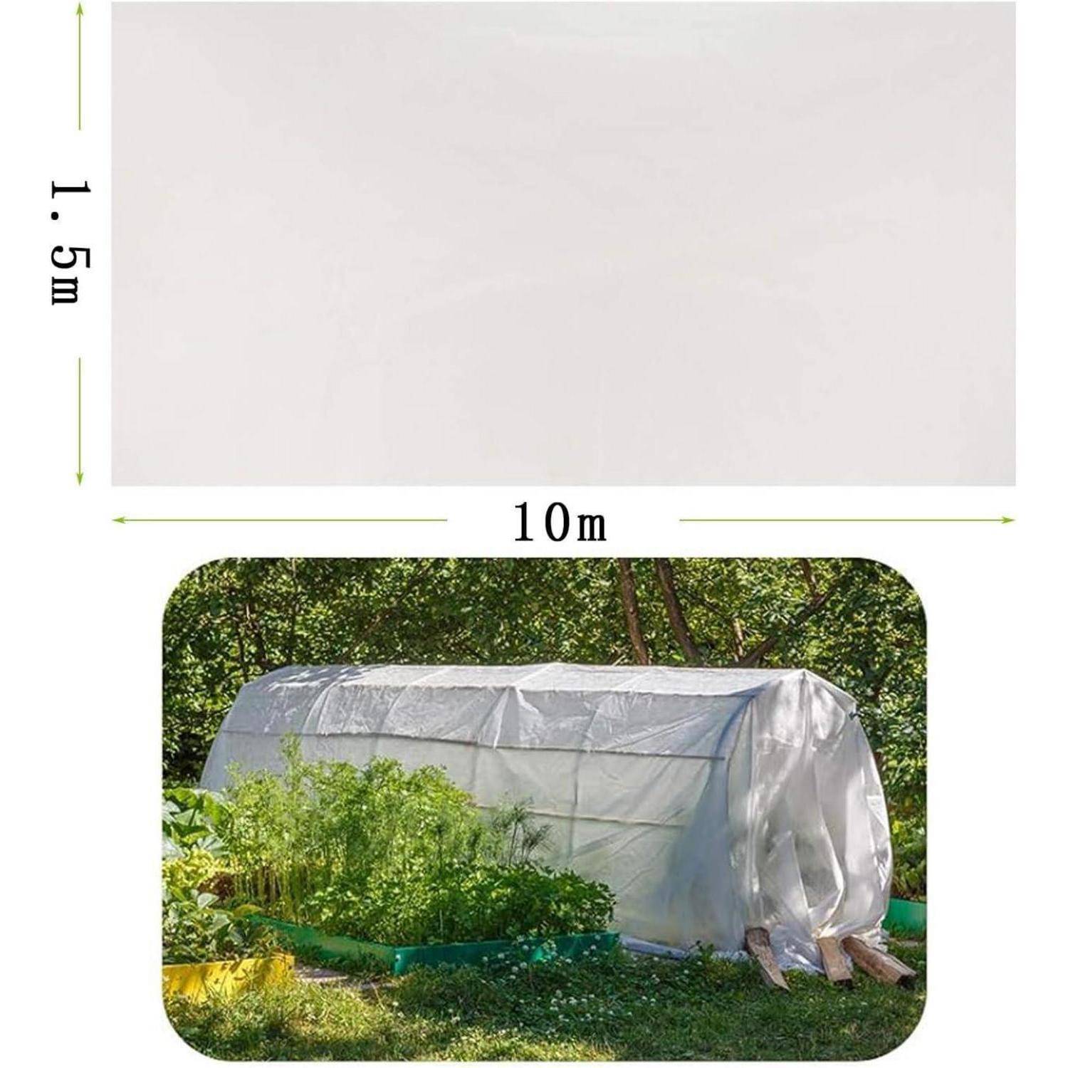 ASOPFYUM Wintervlies für Pflanzen, Vlies Pflanzen Winter, 1,5mx10m Gartenvlies Pflanzenschutz Winter Frost, Atmungsaktiv wasserdurchlässig, Wintersc