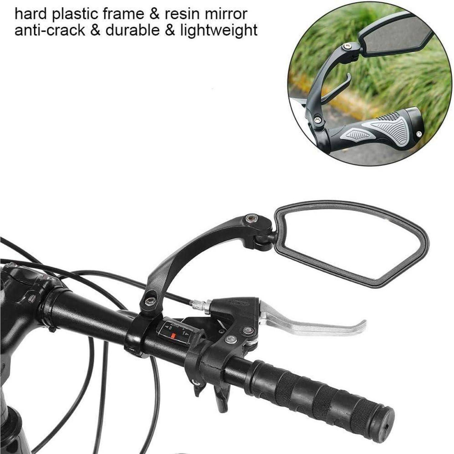 Mirror For Handlebars,Bicycle Rear View Mirror,Rückspiegel Fahrradlenker,Spiegel Für Mountain Road Fahrräder Lenker Rechts Links Um 180 ° Drehbar