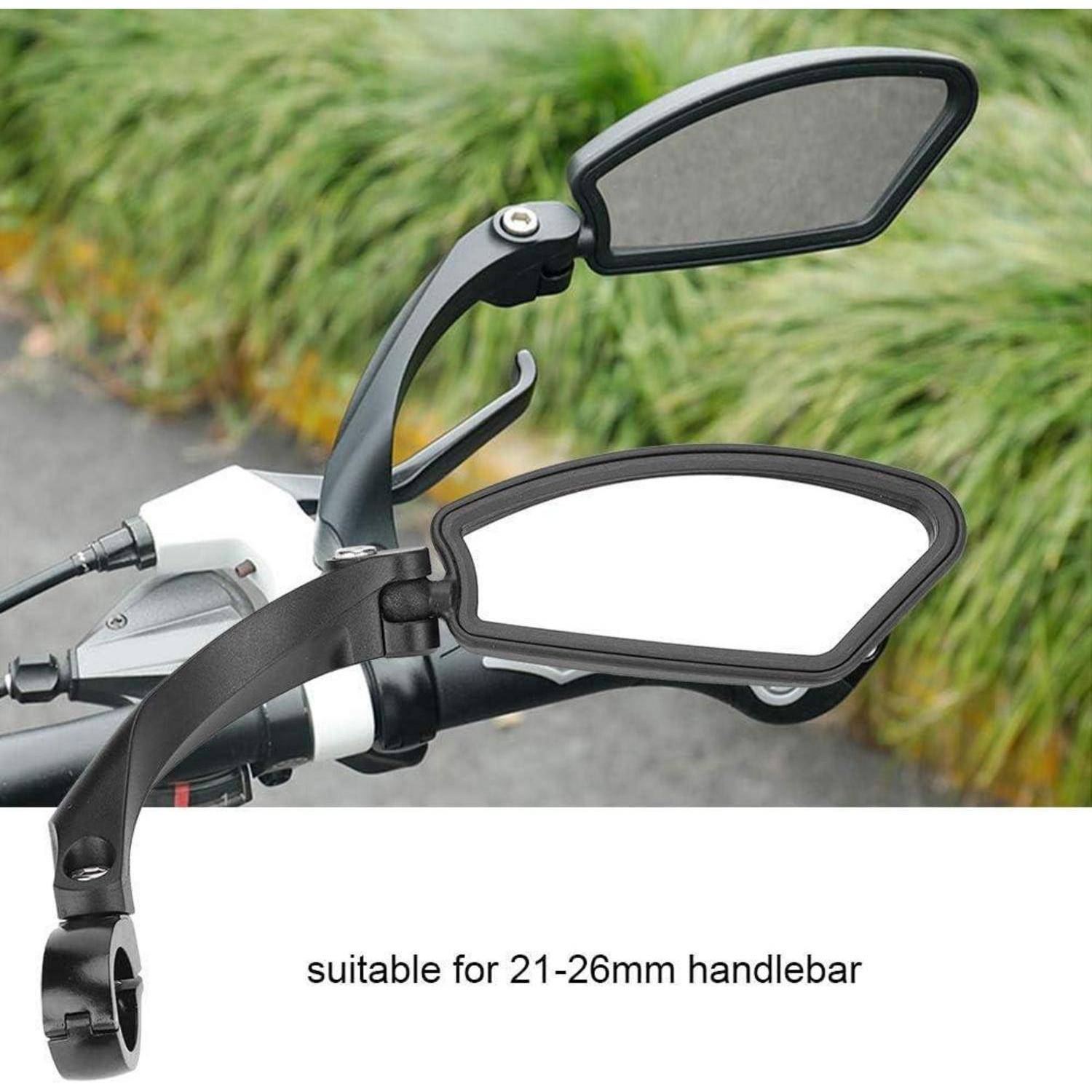 Mirror For Handlebars,Bicycle Rear View Mirror,Rückspiegel Fahrradlenker,Spiegel Für Mountain Road Fahrräder Lenker Rechts Links Um 180 ° Drehbar