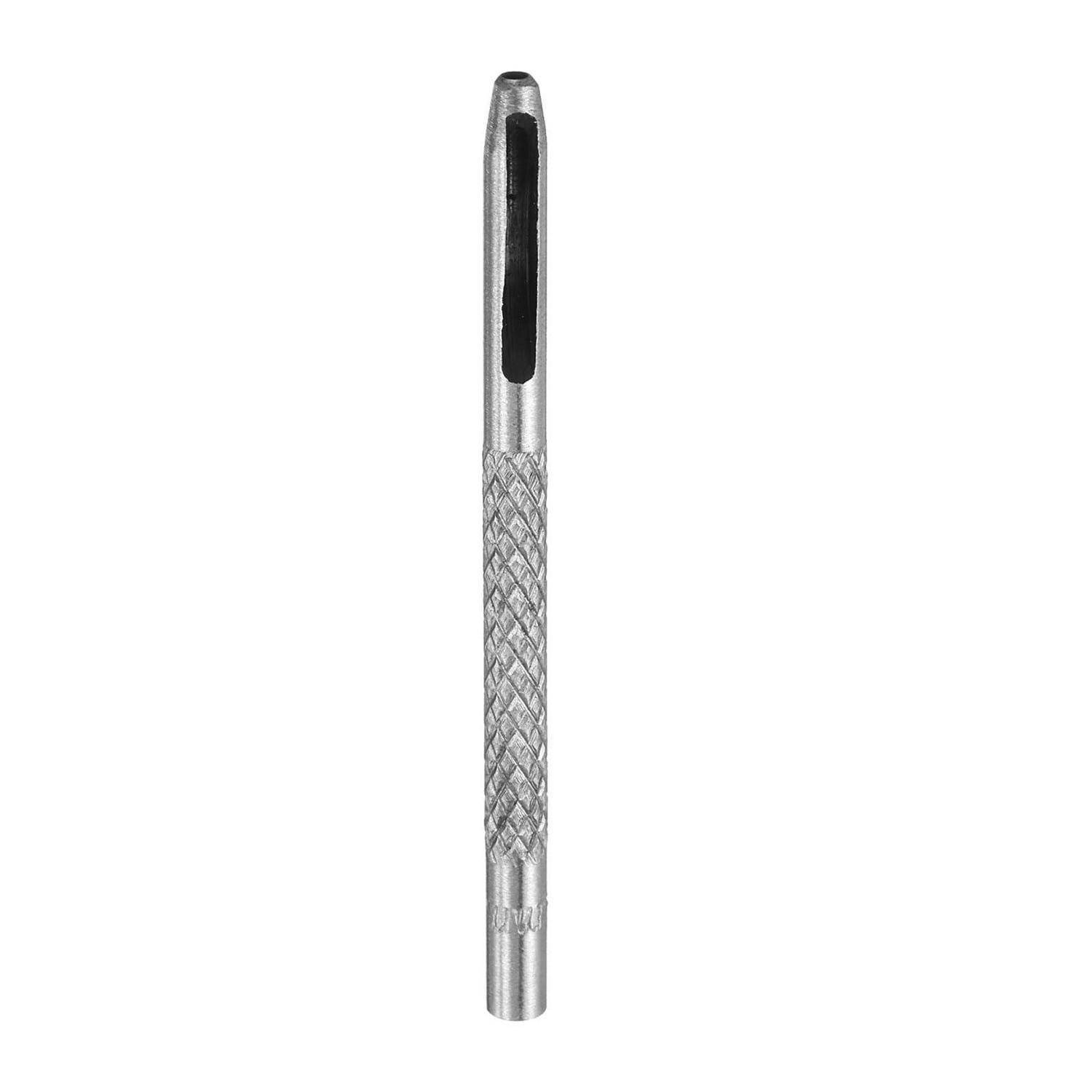 QUARKZMAN 2mm Lochstanzer, Locheisen Leder Rund Hohlstanzwerkzeug aus Karbonstahl Kreis Schneidwerkzeug für Gürtel Lederhandwerk Uhrenarmbänder Pap