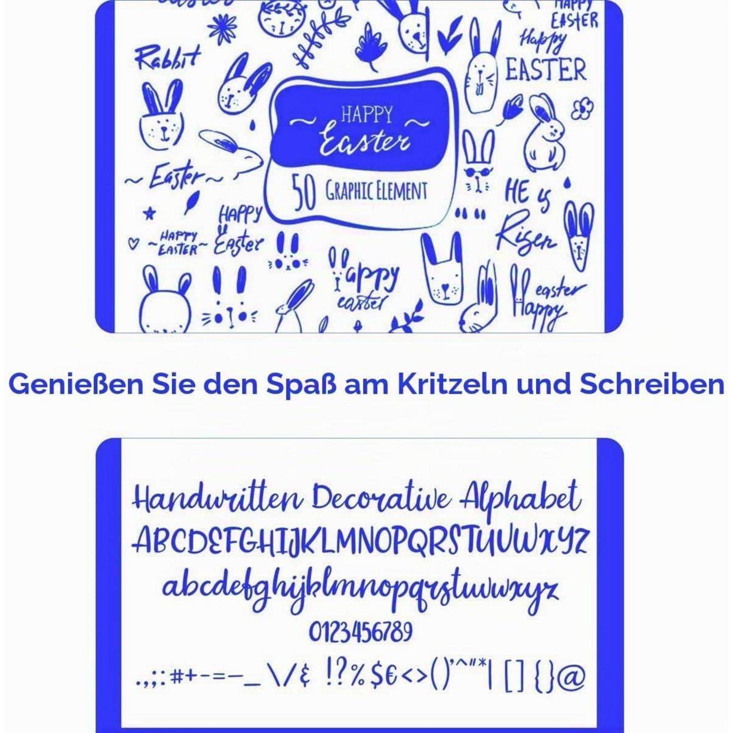 Shuttle Art Permanent Marker, 30 blaue Permanentmarker mit feiner Spitze, wasserfest, Filzstifte, für Kunststoff, Stein und Glas zum Graffiti