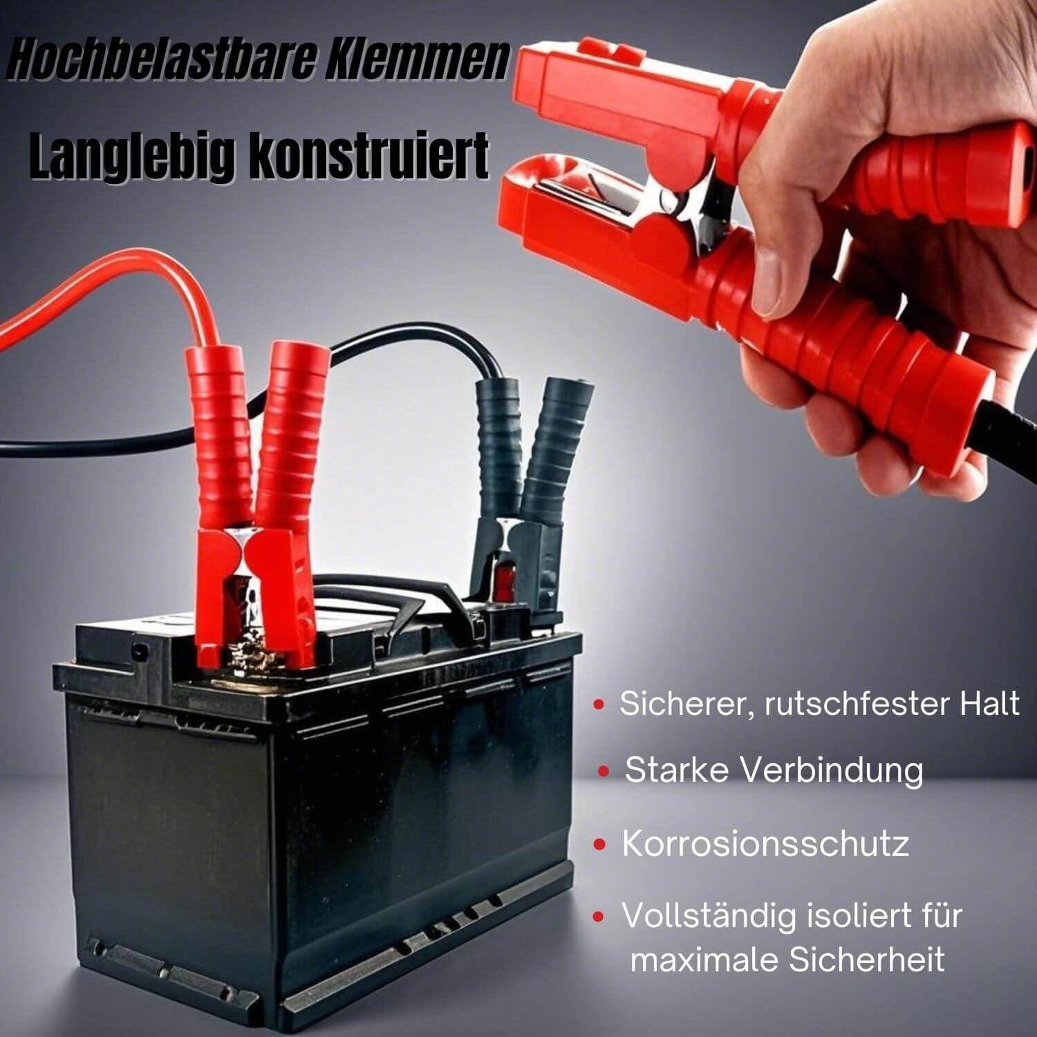 XINCOL A5 Strapazierfähiges Schwerlast-Starthilfekabel - 2500 A - 100%-Kupferdraht-Starthilfekabel für LKWs - wärmeisoliert - mit Tasche - 6M 6M (2
