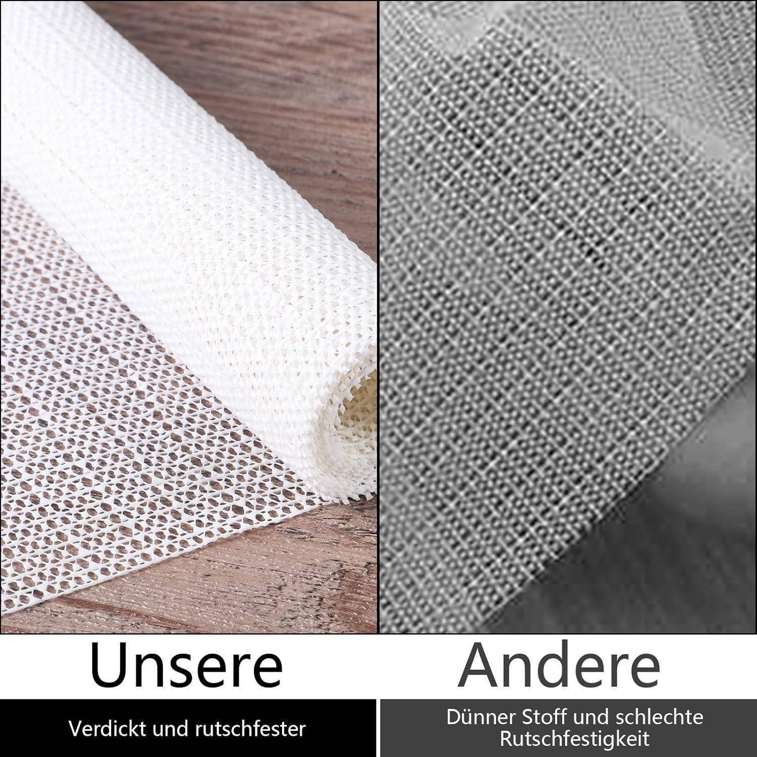 Vergleichsgrafik zweier Meshstoffe: 