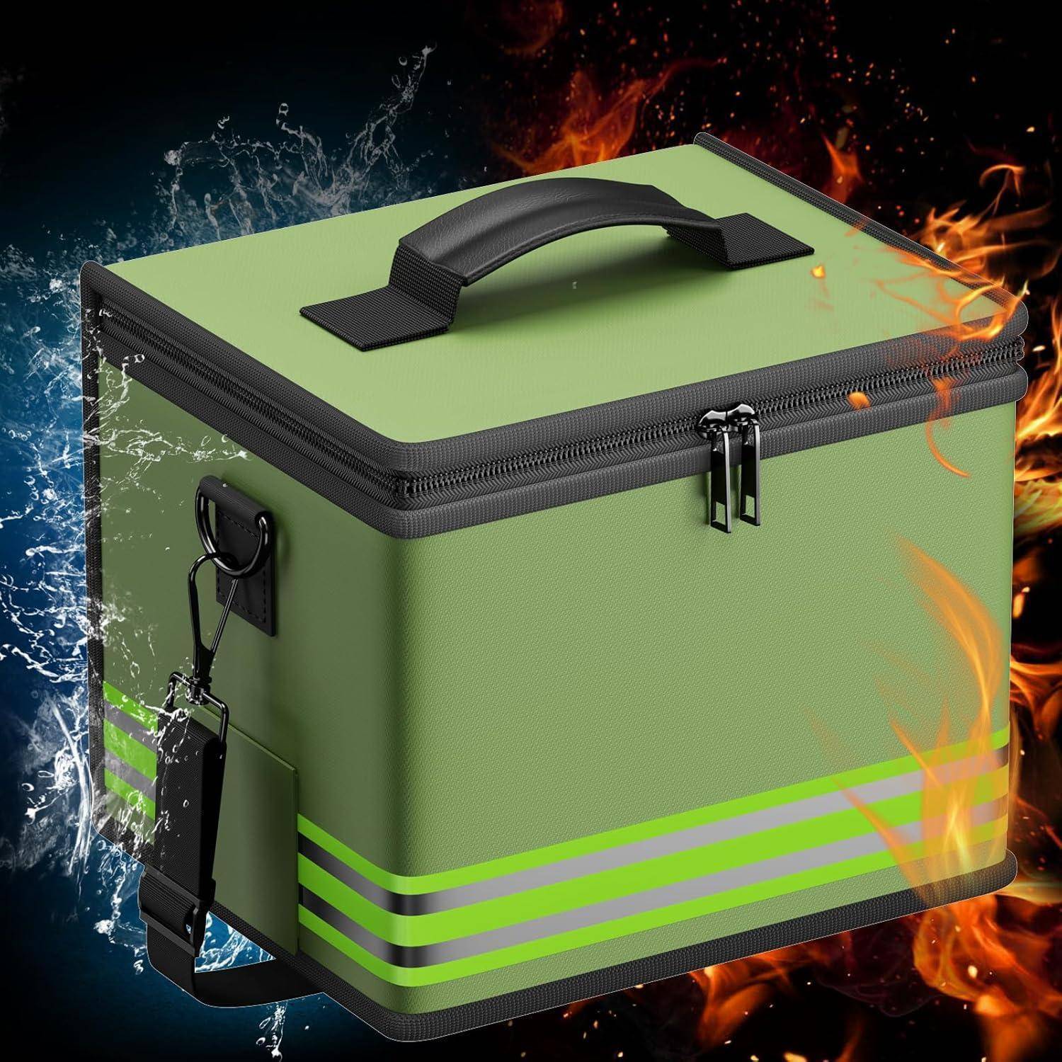 ENGPOW Lipo Safe Bag Feuerfeste,Explosionsgeschützte Akku Tasche 24x20x18cm Lipo-Akku-Aufbewahrungsbox LiPo Guard Safe Bag Schutztresortasche zum