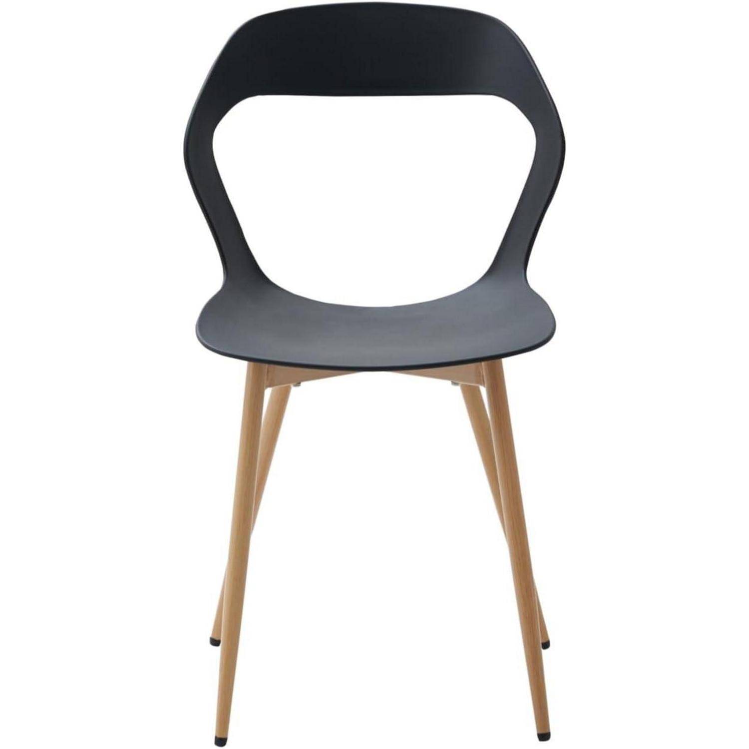8er Set Nordisches Esszimmerstuhlt, Küchenstuhl, Mit Metallbeinen, Großes Hohlrücken-Design, Geeignet für Wohnzimmer, Esszimmer, Freizeitzimmer