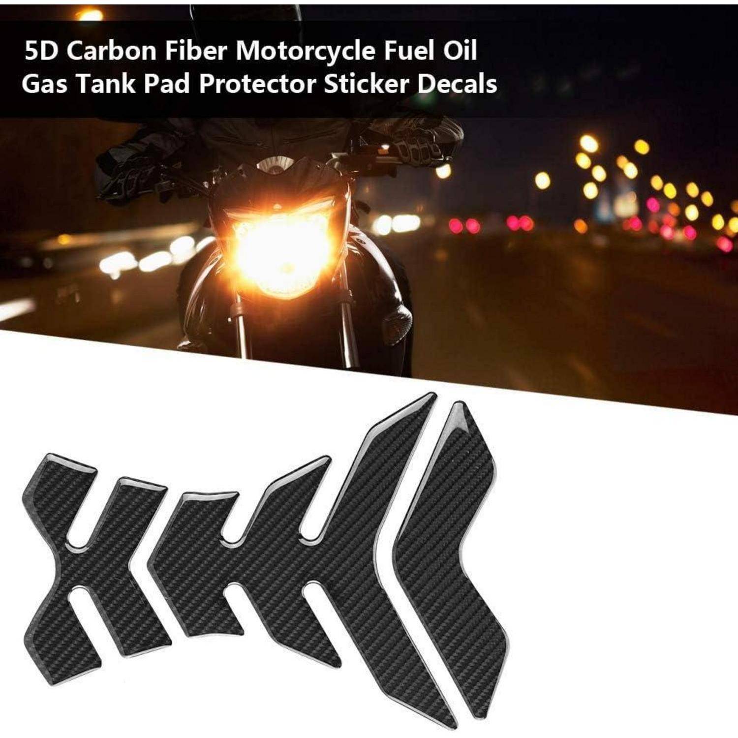 Tankpad, Motorrad Tank Aufkleber Kohlefaser Motorrad Heizöl Gas Tankpad Schutz Aufkleber Decals Universal Fit für Dukadi Aprilla