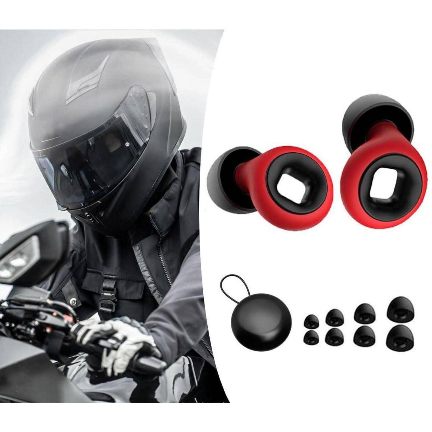Motorrad Ohrstöpsel Windgeräusche, Artevive Ohrstöpsel, Gehörschutz Motorrad, Moto Earplugs und 4 Größen in XS/S/M/L, C 1 pair (Pack of 1)
