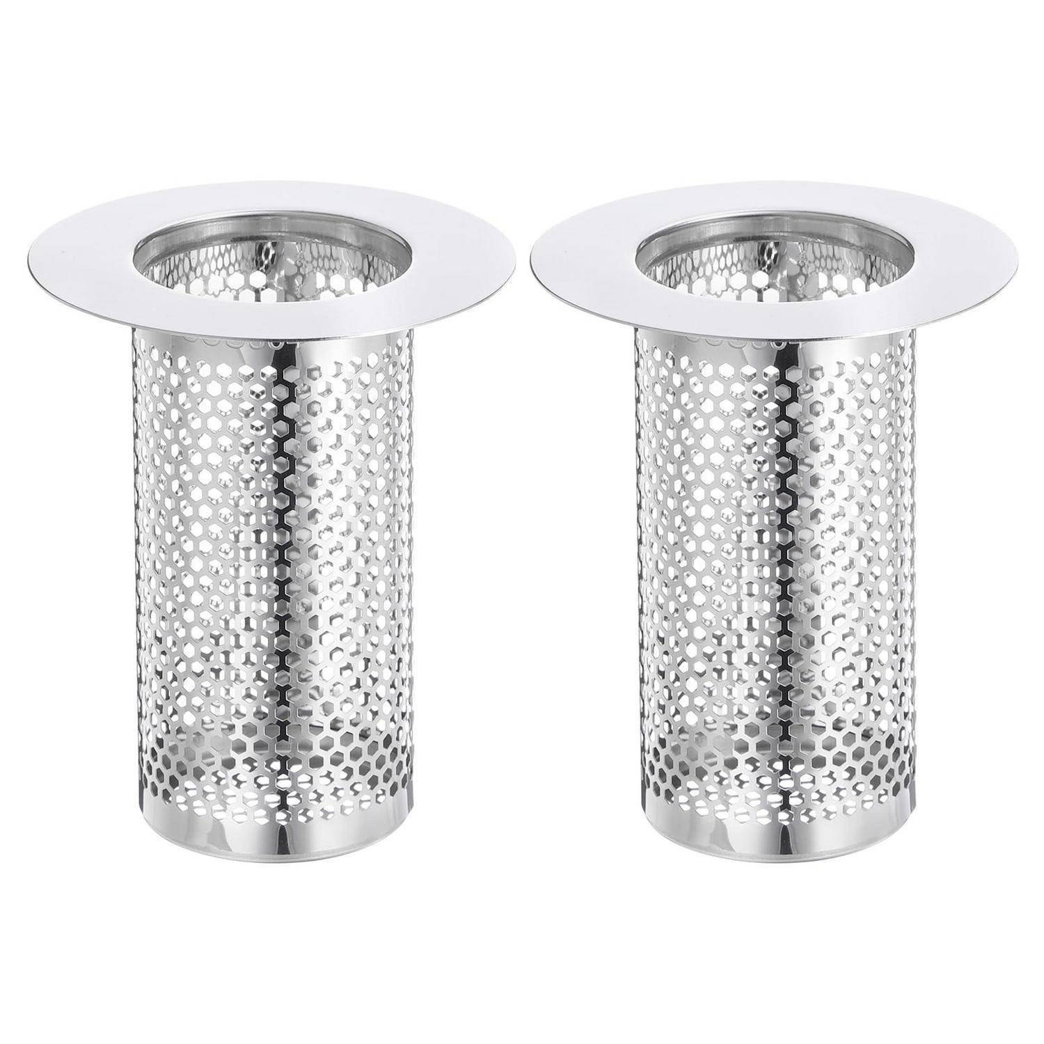 QUARKZMAN 3 Stück Abflusssieb Waschbecken,80 x 55mm Küchenspüle mit Duschabfluss Haarfänger Haarsieb für Küche, Badezimmer, Toilette Schutz der