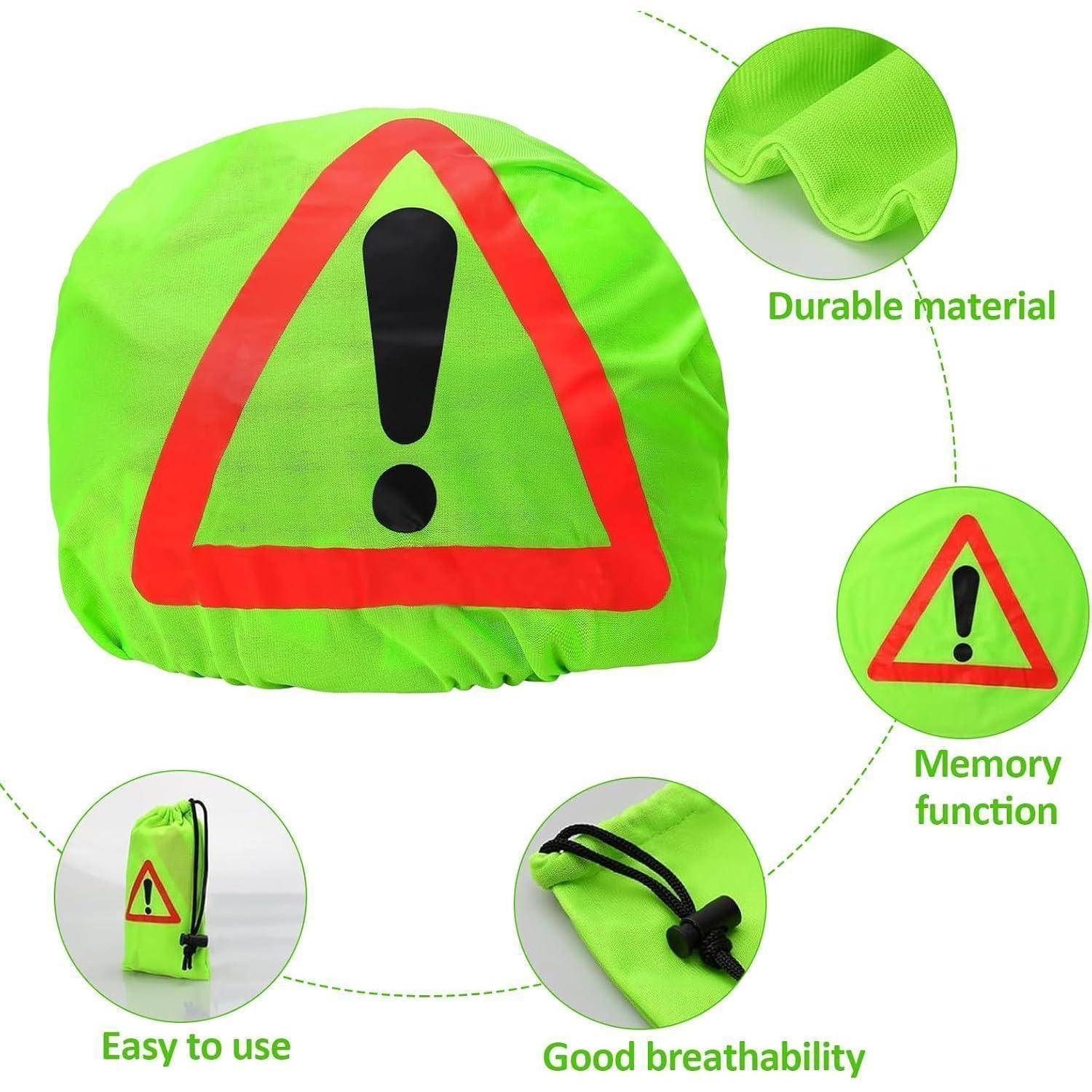 Warndreieck Motorrad, Motorrad Warndreieck Helmüberzug, Warndreieck Motorrad Helm, Motorradhelm Helmüberzug, Erste Hilfe Helmtasche, für Unfallsich