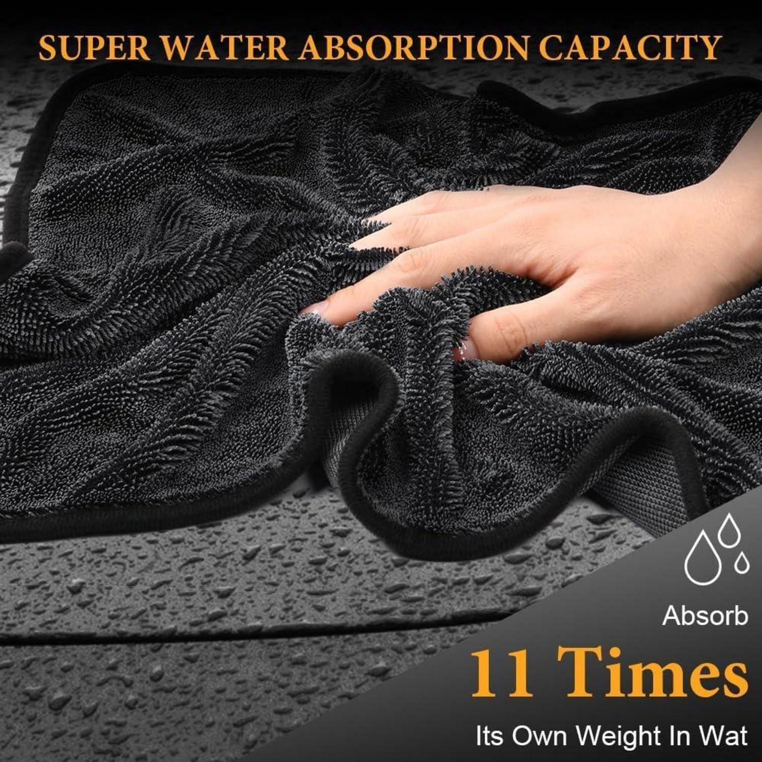 URAQT Shiny Trockentuch, 4 Stück Fast Dry Trockentuch für Die Dusche Auto Trockentuc Mikrofasertücher Shiny Bath Extrem Saugfähig Duschkabinen Tuc