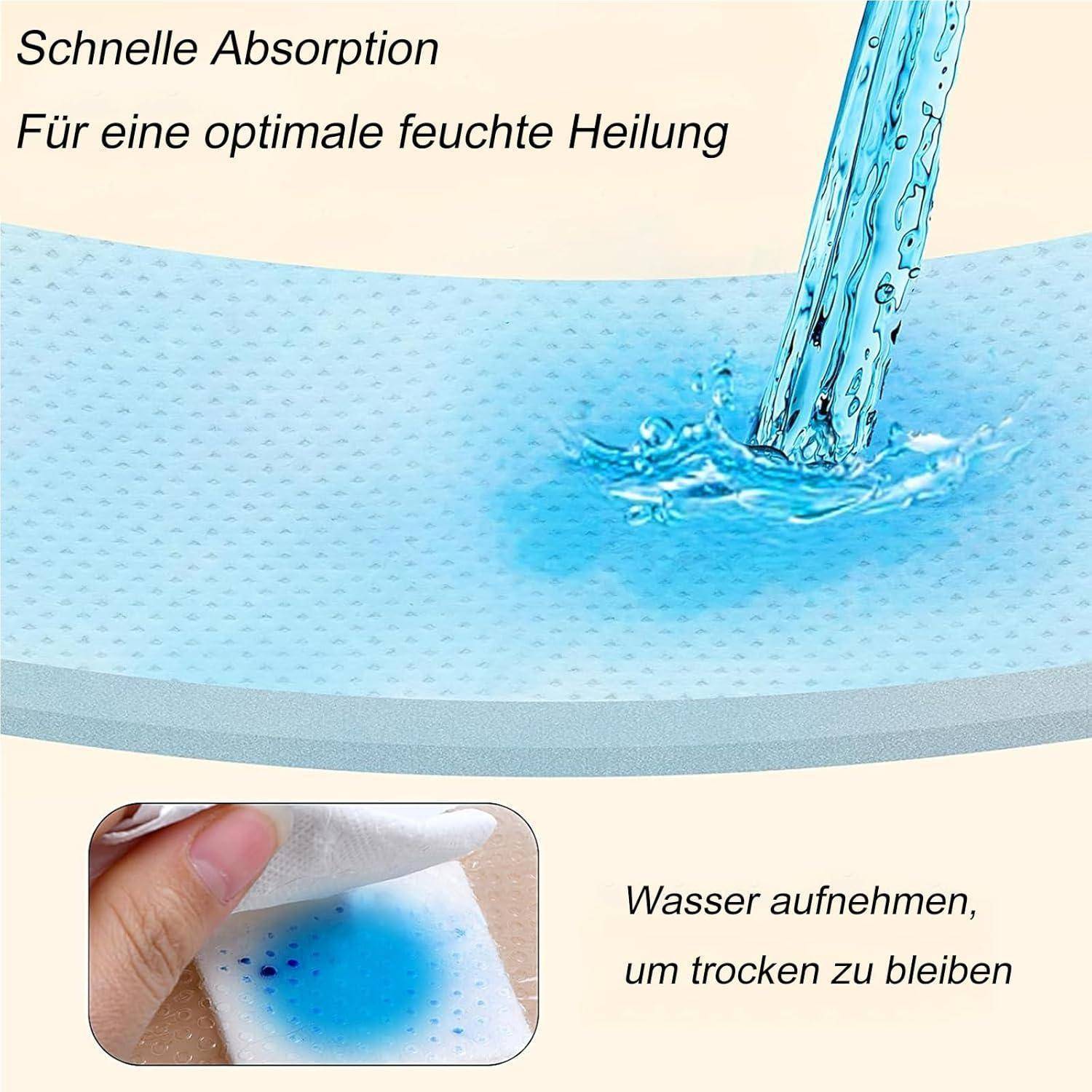 6 Stück Dekubitus Pflaster, Schaumverband, Silikon Pflaster, Pflaster groß, Wundpflaster, 5×5 cm und 7,5×7,5 cm, Hochwertige Materialien, Für Ver