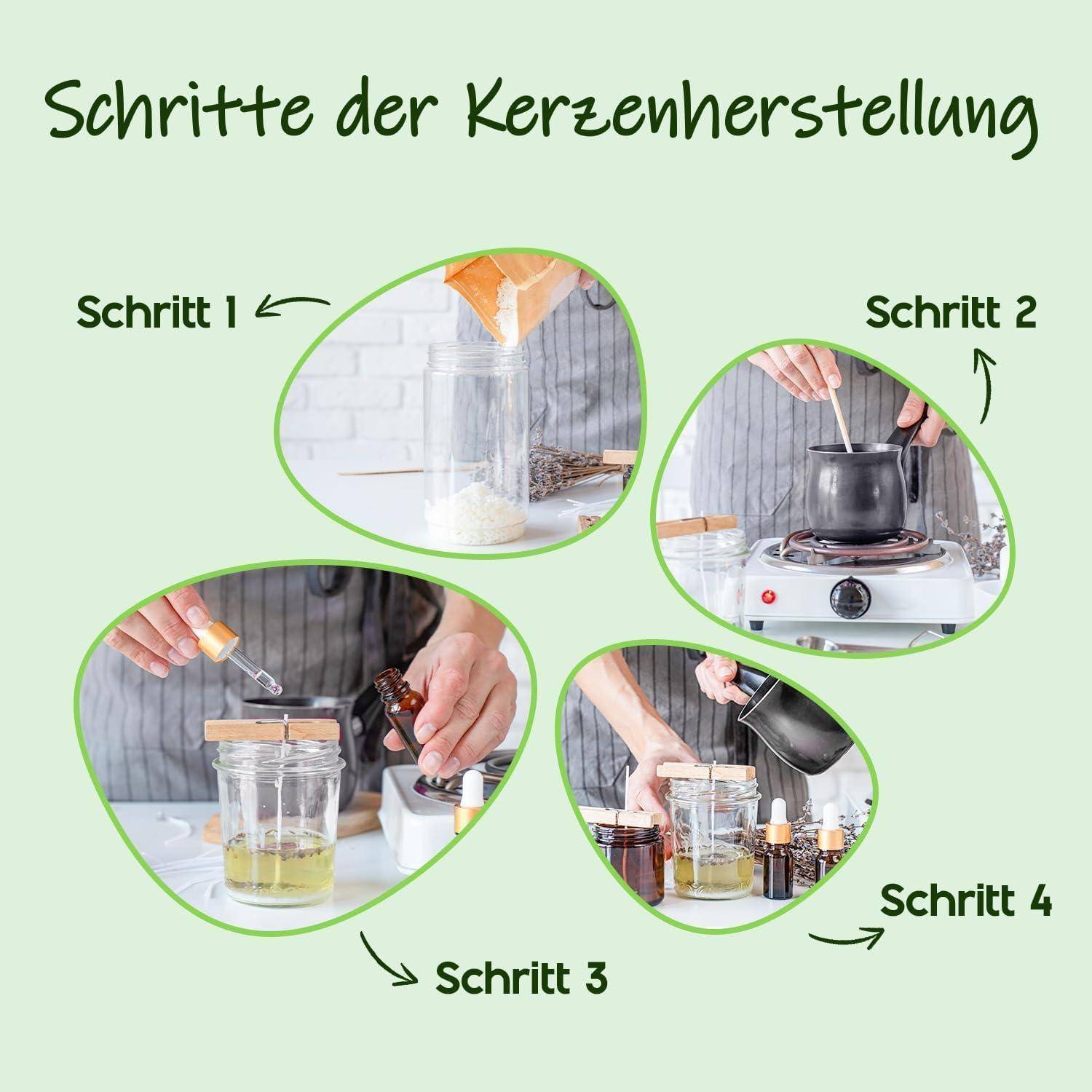 UNOTENA Sojawachs Flocken für Kerzen, Wachs Kerzenwachs 226G/9KG/18KG, Kerzenwachs zum Gießen, 100% Natürliches Öko Sojawachs für Kerzen[ 226G ]