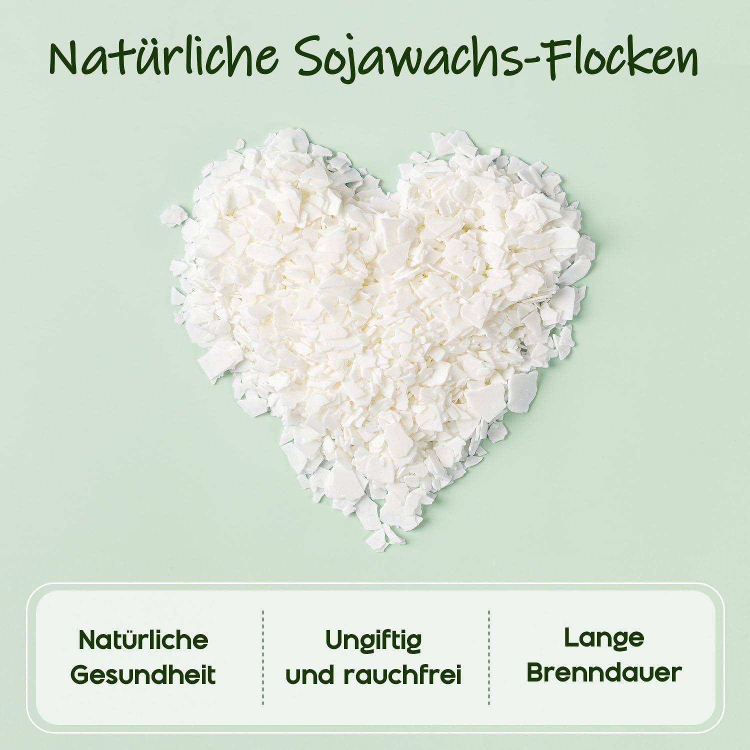 UNOTENA Sojawachs Flocken für Kerzen, Wachs Kerzenwachs 226G/9KG/18KG, Kerzenwachs zum Gießen, 100% Natürliches Öko Sojawachs für Kerzen[ 4.5KG ]