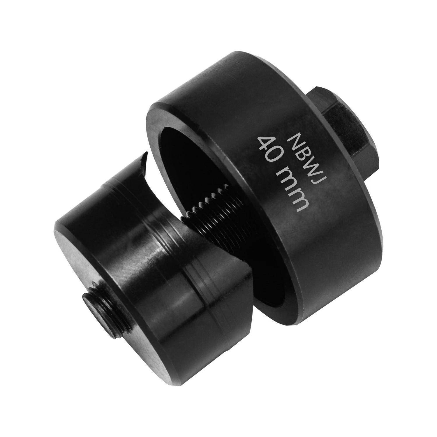 Blechlocher Lochstanzer Schraublochstanzer 40 mm Blechstanzer Lochschneider mit Sechskantadapter für Küchenarmaturen, Spüle, Stahlplatte, Edelstahl