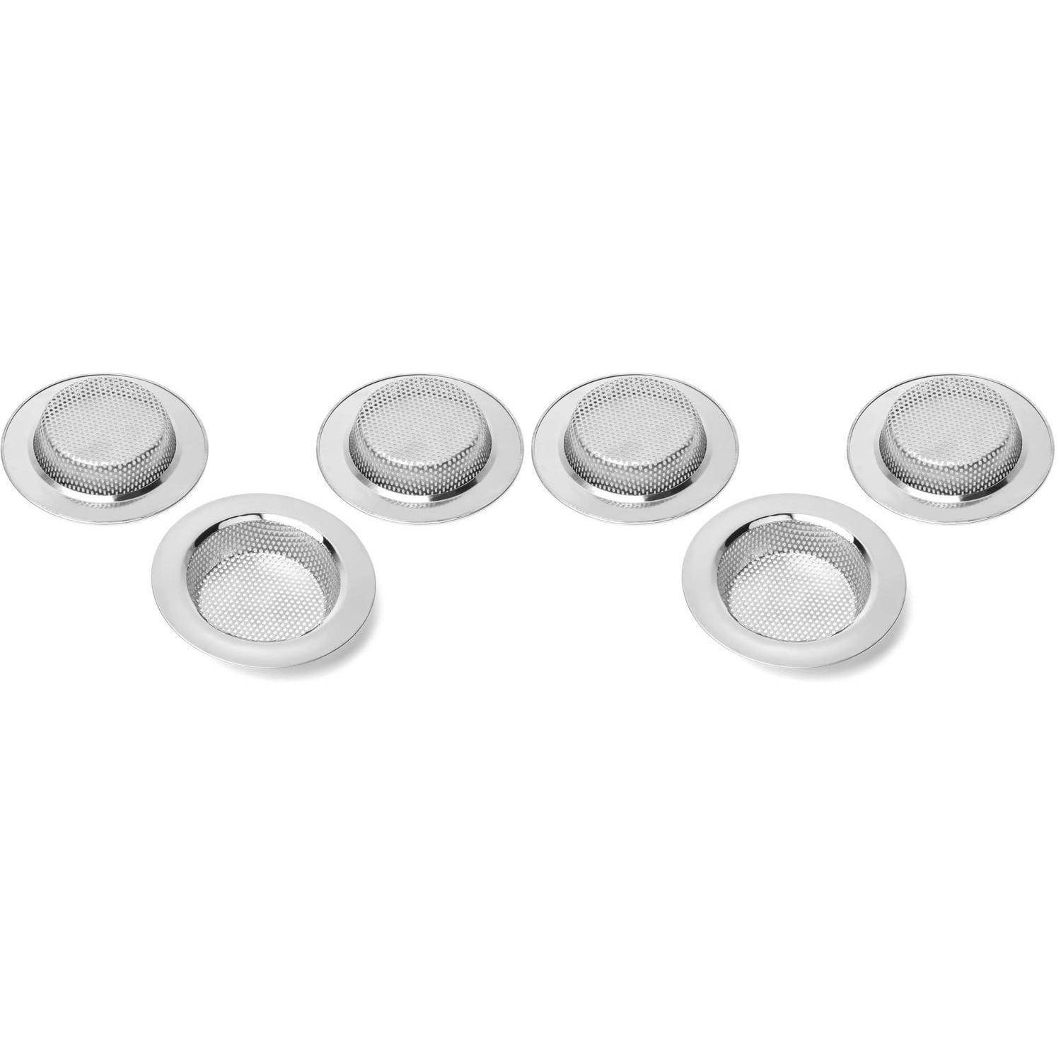 Abflusssieb,Spüle Sieb,Sieb Edelstahl Waschbecken,Verhindern Verstopfung, Außendurchmesser 4,4 Zoll /112mm 3 Stück (Groß) (Packung mit 2) ⑤112mm