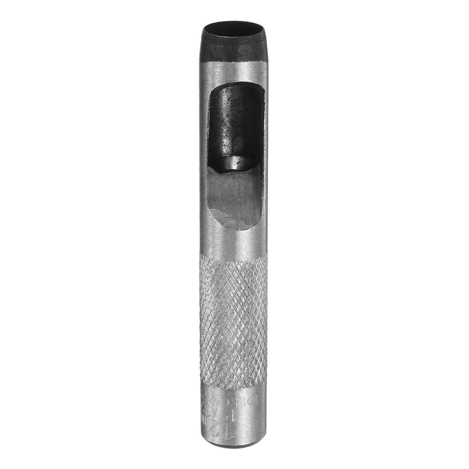 QUARKZMAN 12mm Lochstanzer, Locheisen Leder Rund Hohlstanzwerkzeug aus Karbonstahl Kreis Schneidwerkzeug für Gürtel Lederhandwerk Uhrenarmbänder Pa