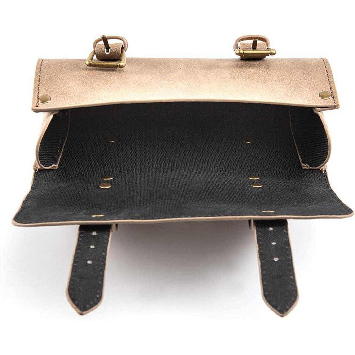 Motorrad Satteltasche Mini Motorradgabel Lenker Pu Leder Werkzeug Aufbewahrungstasche (C)