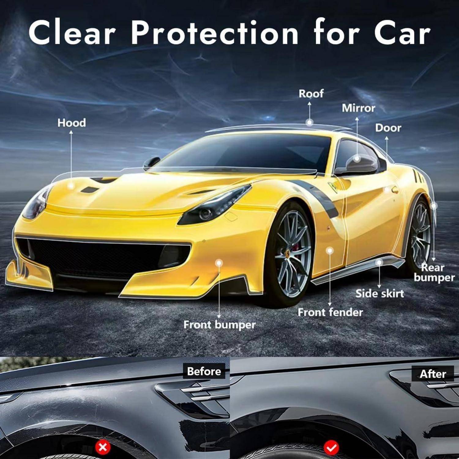 Infografik mit dem Titel „Klarer Schutz für Auto