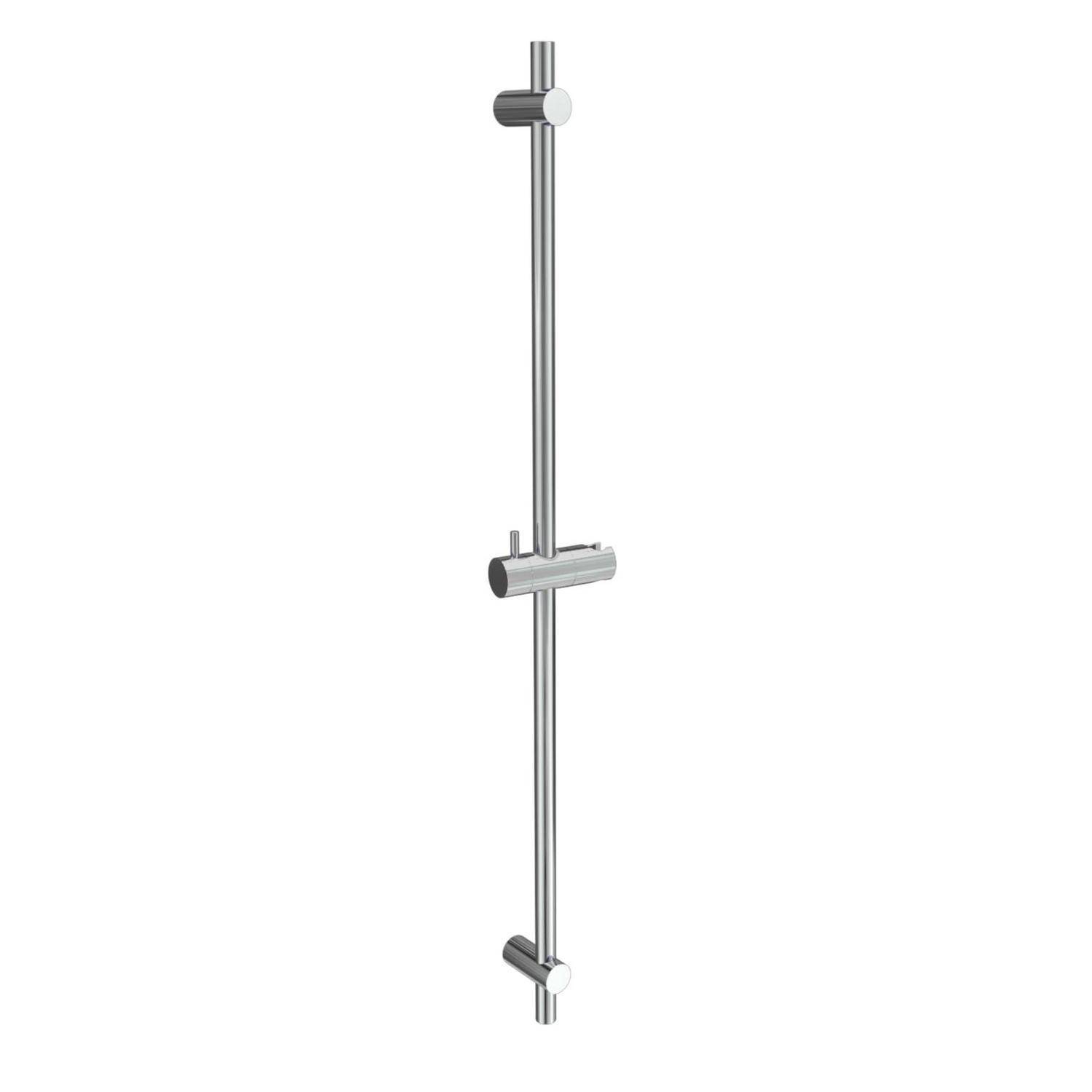 Chromeglocke mit verstellbarem Handbrausehalter auf weißem Hintergrund.
