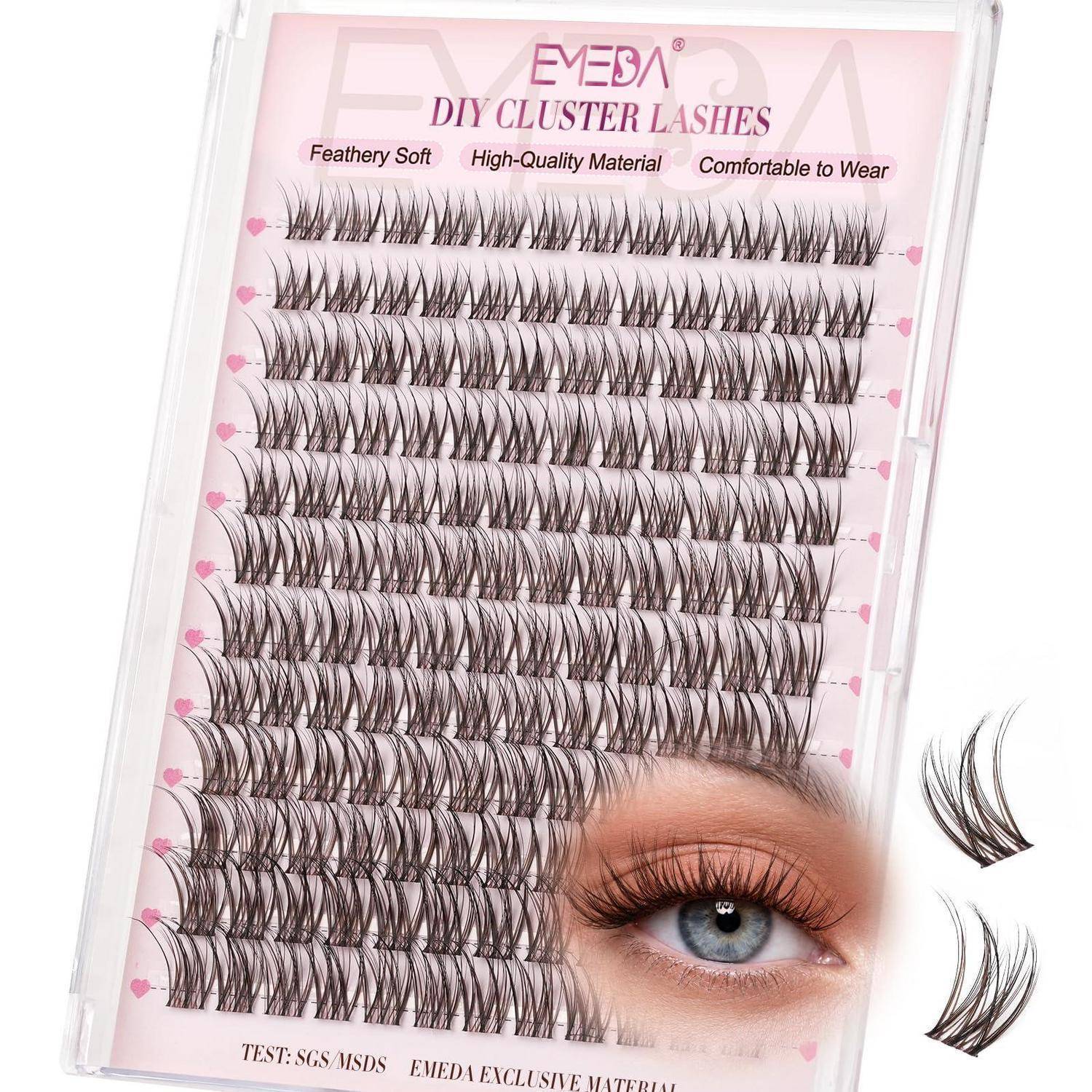 Packung DIY-Cluster-Wimpern mit der Bezeichnung 