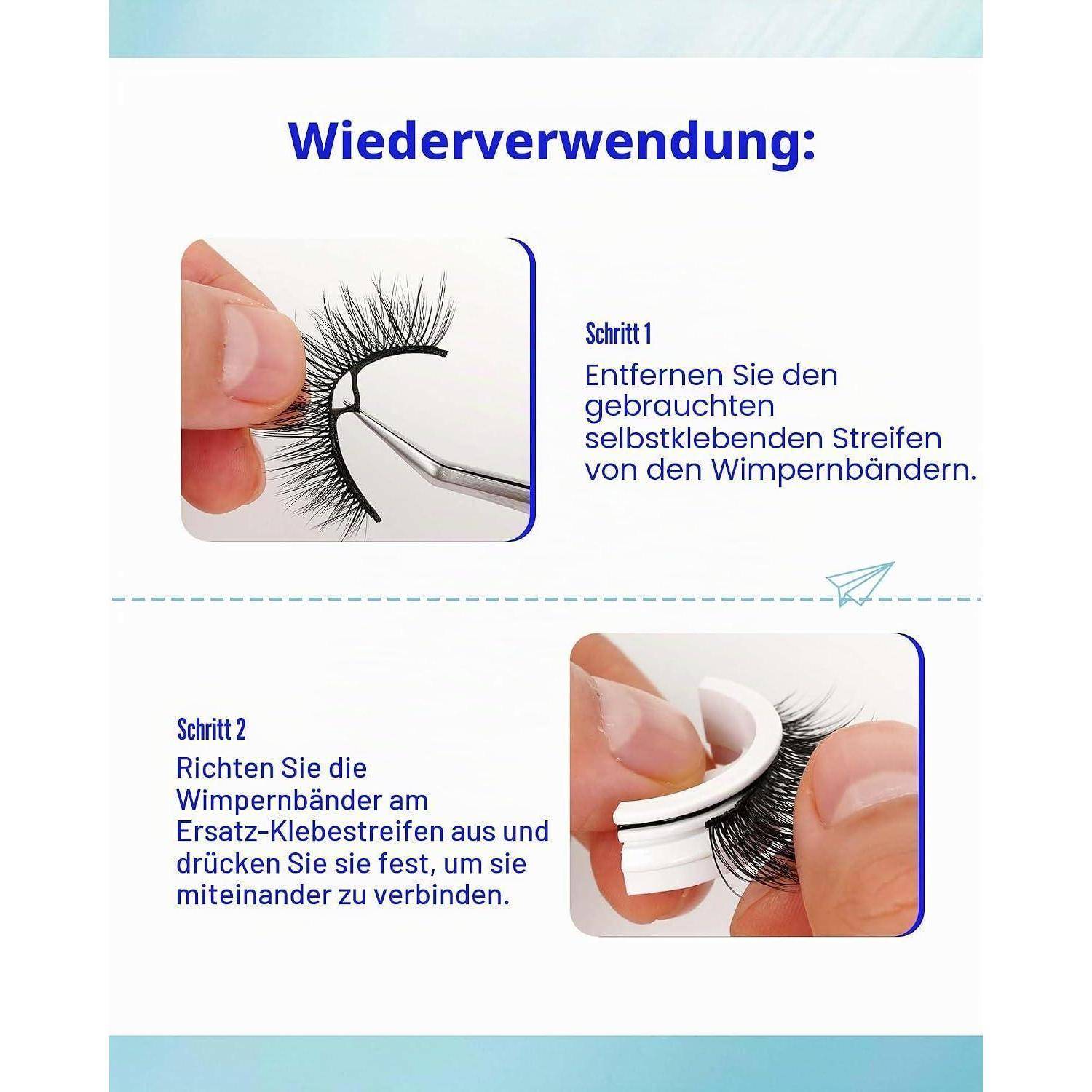 Obeyalash Selbstklebende Wimpern Press On Lashes Naturel Look C Curl WimpernverläNgerung 10mm Wispy No Glue Needed KüNstliche Wimpern NatüRlich Com