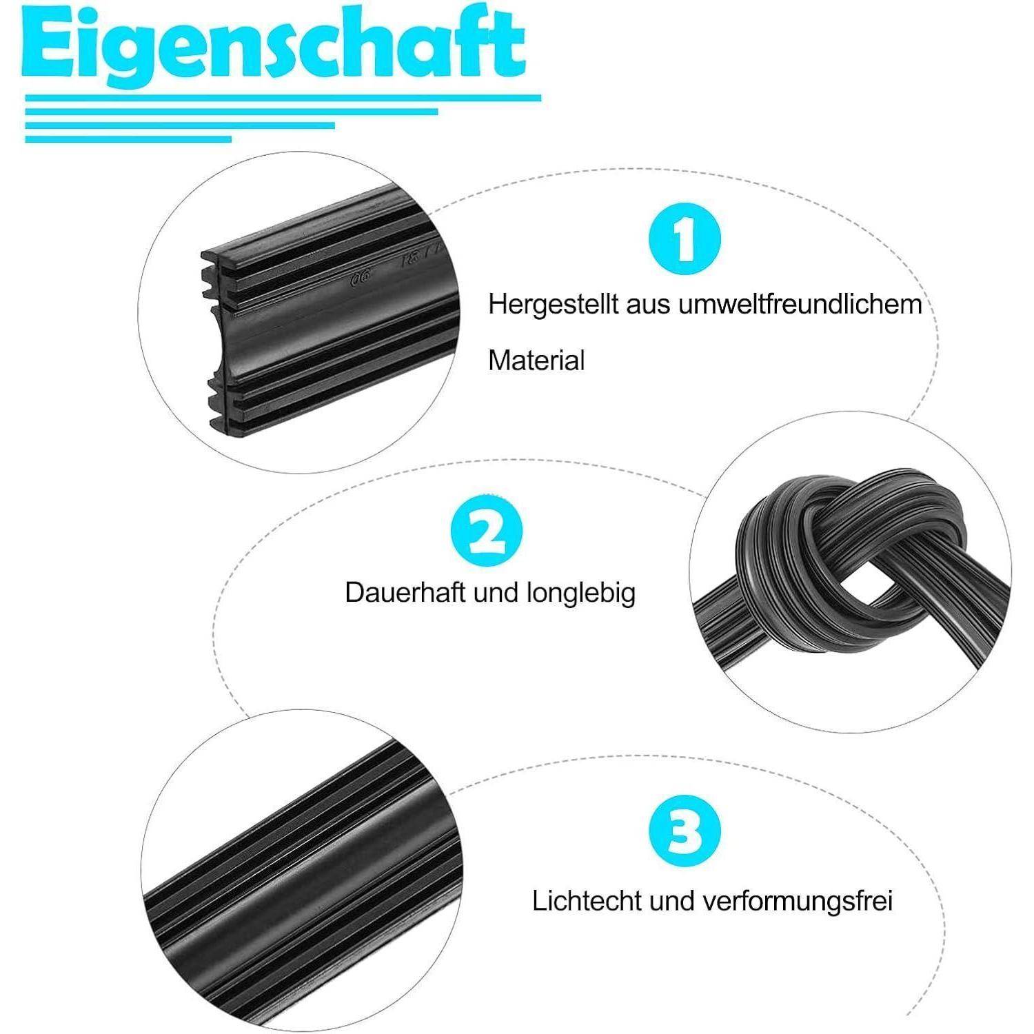 Scheibenwischer Ersatz Gummi Kompatibel mit Bosch Aerotwin, ZOFFI 4 x 700mm Universal Scheibenwischergummis aus ausgezeichnetem Gummi hergestellt