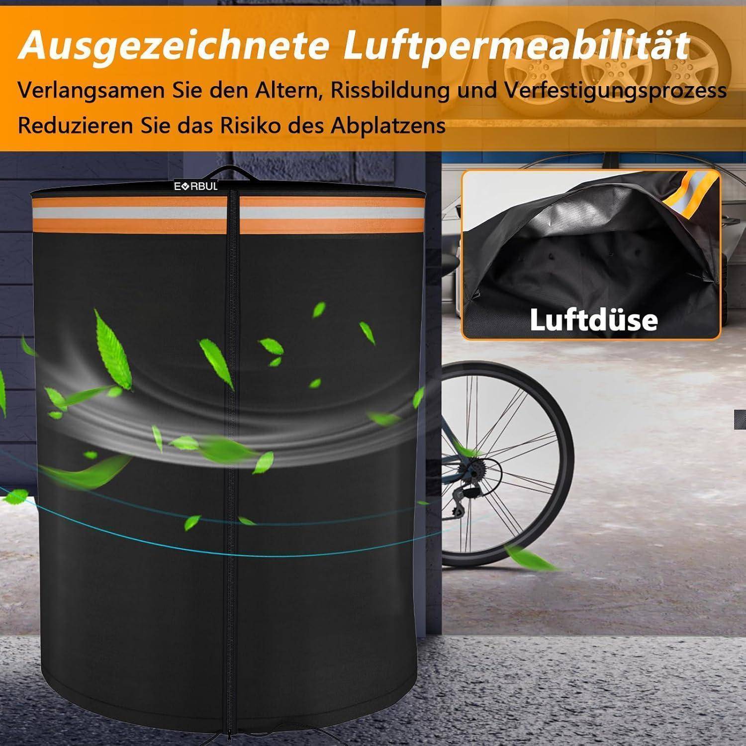 Große Reifenabdeckung Ø84cm x H120cm, Reifentasche Robuste 420D wasserdichte und Sonnenschutzfeste Große Reifenaufbewahrungstasche, Reifenstaubschu