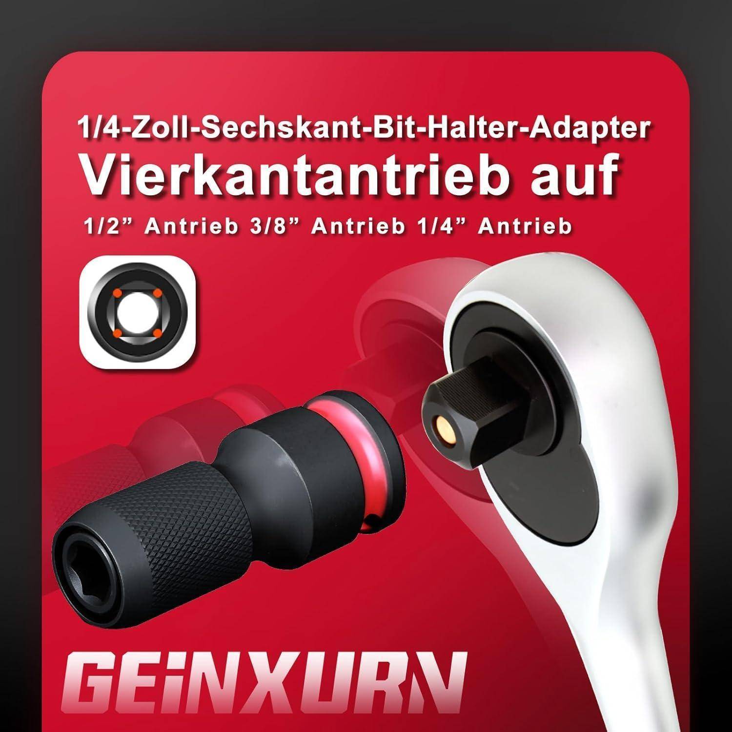 Roter Sechskant-Produktangebot für „1/4-Zoll-Sechskant-Bit-Halter-Adapter
