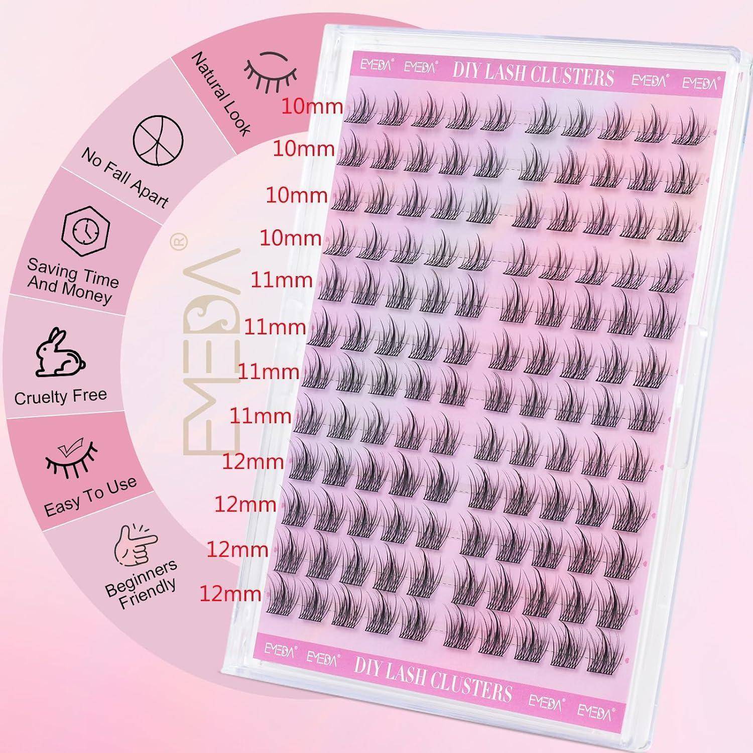 Produktbild eines DIY-Wimperncluster-Tabletts mit der Bezeichnung „DIY LASH CLUSTERS
