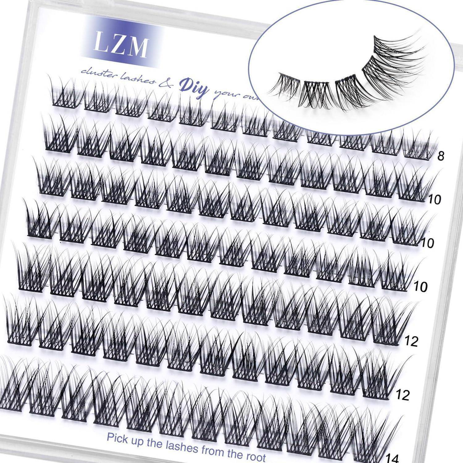 Nahaufnahme eines Wimpernpaletts mit der Bezeichnung 