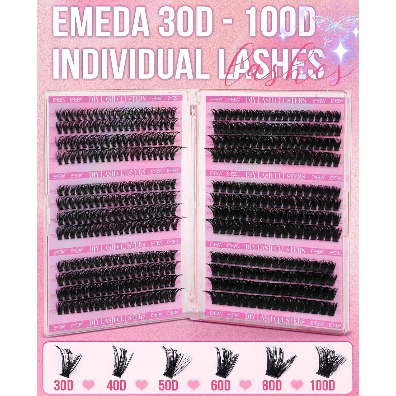 Rosafarbenes Produktbild von „EMEDA 30D - 100D INDIVIDUAL LASHES