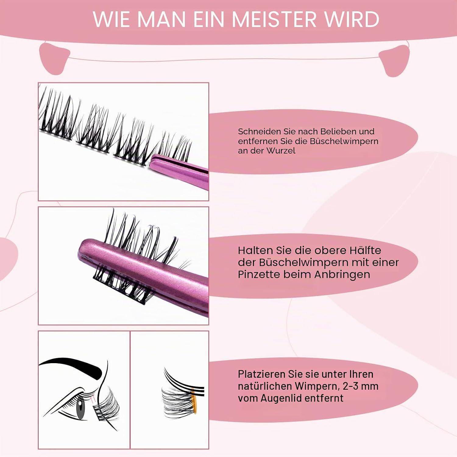 Lash Cluster-Wimpern DIY mit super dünnem Band für Heim-Wimpernstyling (Passion, D-10mm) Lash-Passion-10 mm