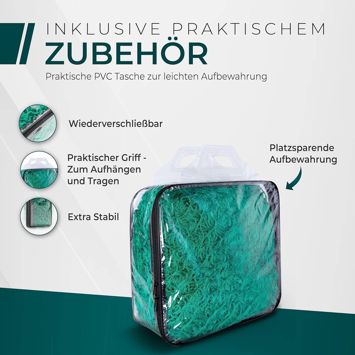 CargoVA Anhängernetz 3x5M DEKRA Geprüft mit Gummiseil und Eckenmarkierung