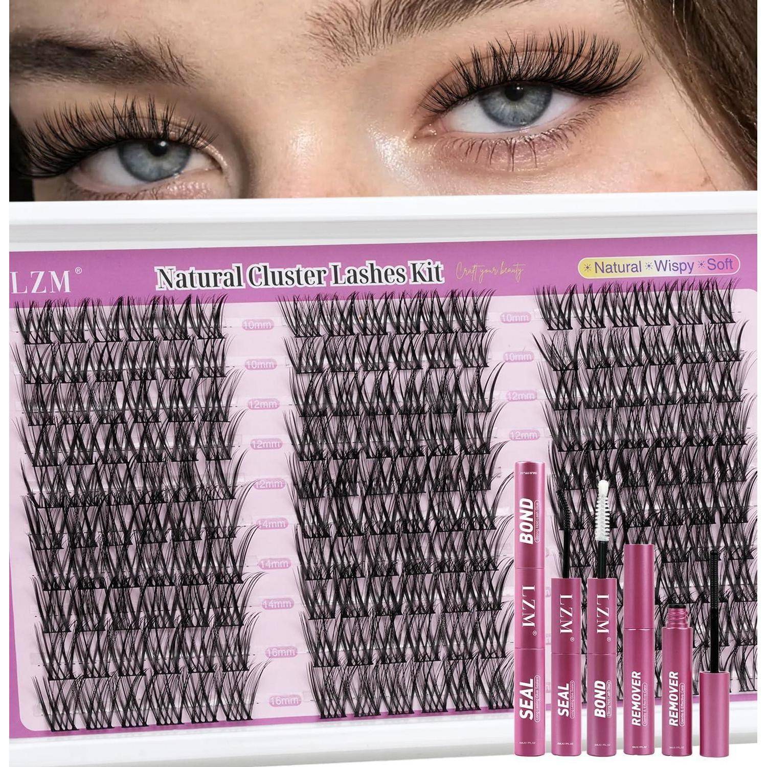 Nahaufnahme der Augen einer Frau über einem 