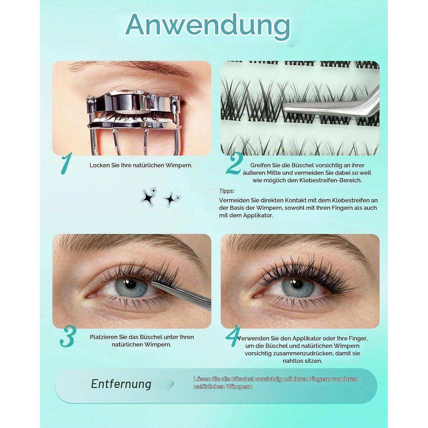 Obeyalash Selbstklebende Wimpern Ohne Kleber Under Lashes Cluster Lashes 5-7mm Wiederverwendbare Selbstklebende Wimpern Press On No Glue Needed