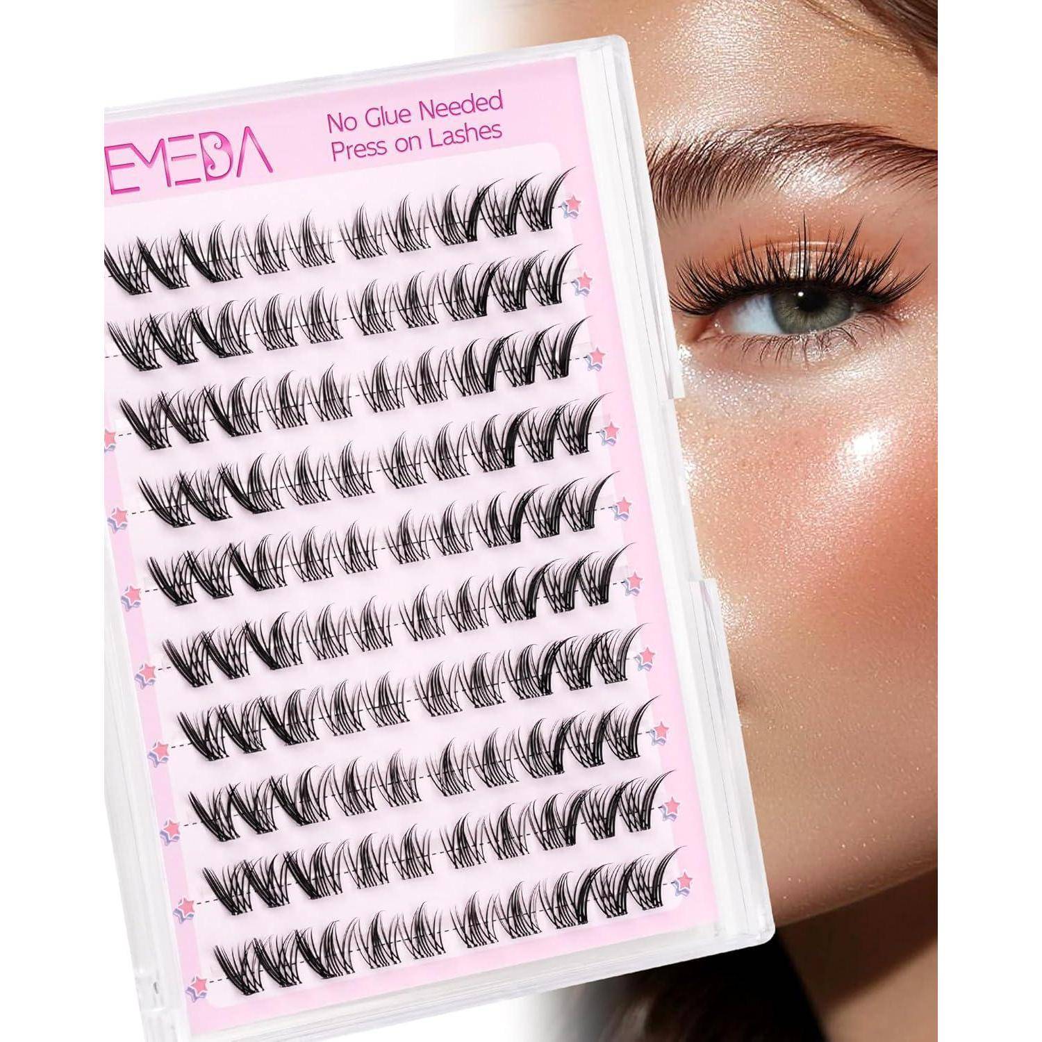 Fall von „No Glue Needed Press on Lashes
