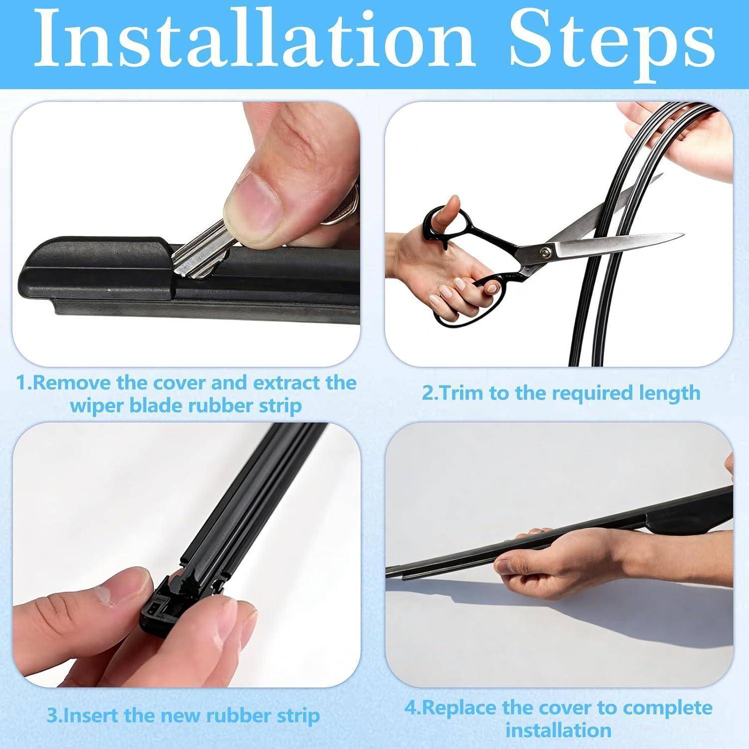 Infografik mit dem Titel „Installationsschritte