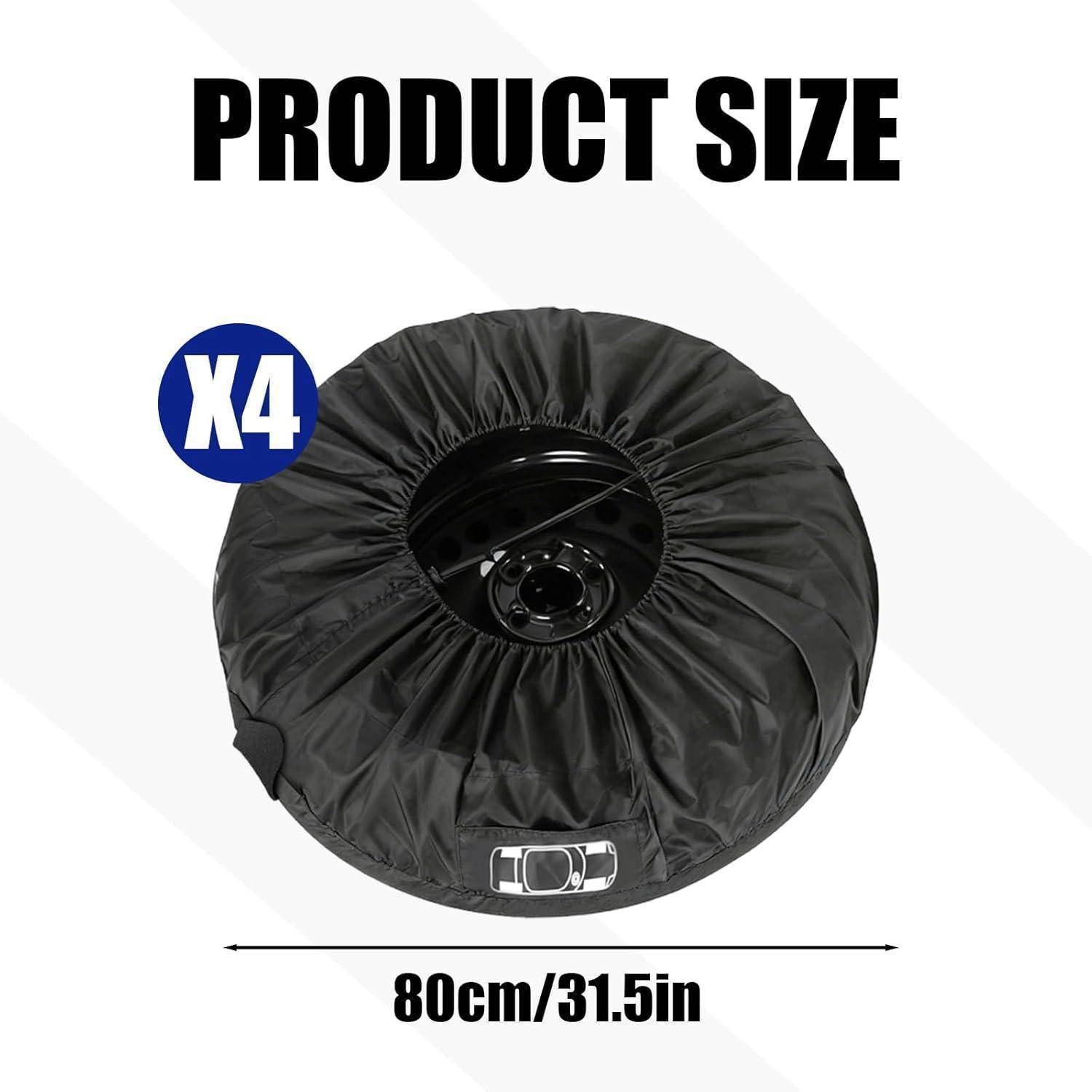 Produktgrößengrafik mit einer kreisförmigen schwarzen Abdeckung, gekennzeichnet mit „x4" und einem Durchmesser von 80 cm/31,5 Zoll.