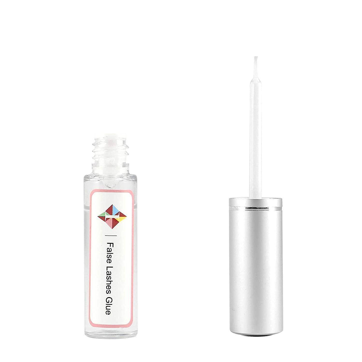 Klare Flasche mit der Aufschrift „False Lashes Glue
