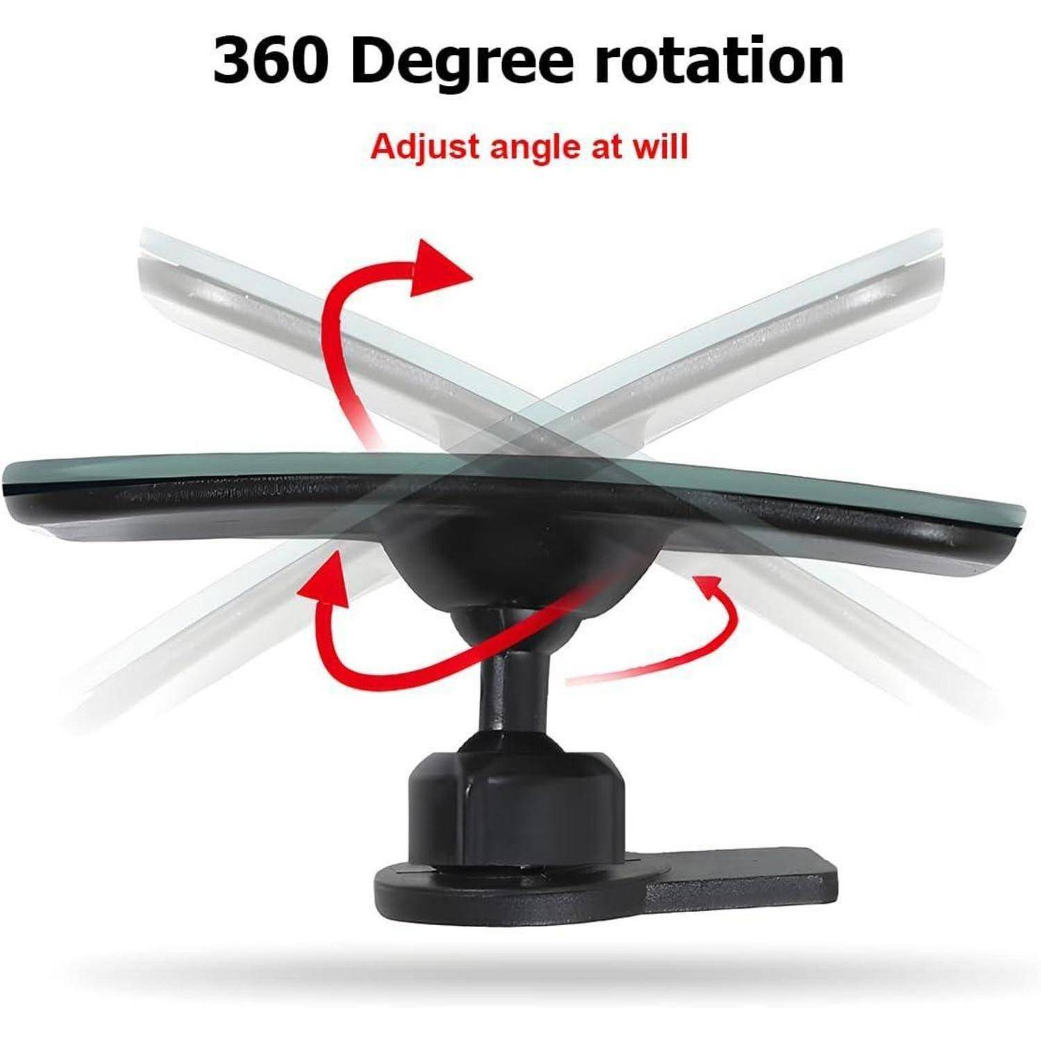 Verstellbarer Monitorständer mit der Bezeichnung „360-Grad-Rotation