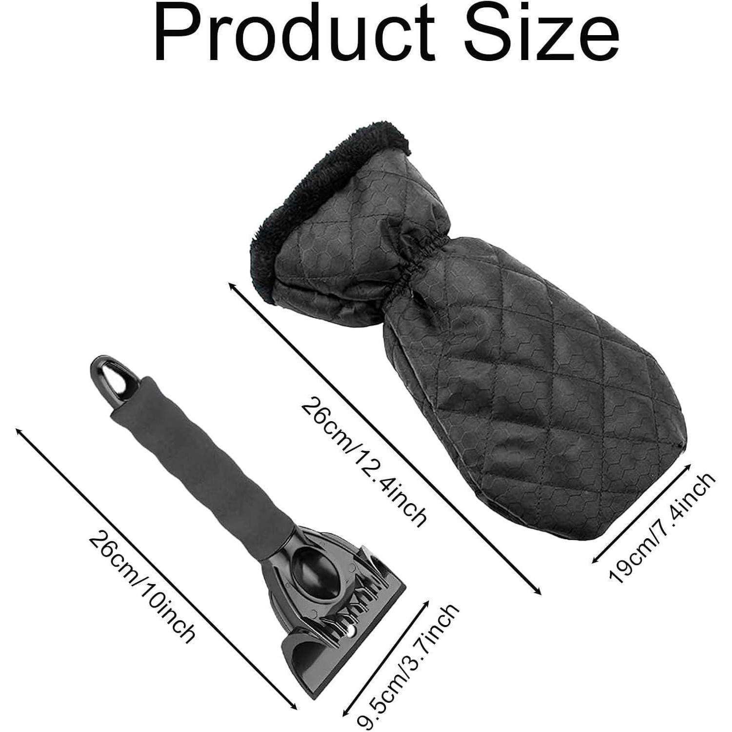 Größendiagramm eines schwarzen Halters für Haustierkotbeutel und Beutelspenders mit den Abmessungen 26 cm, 19 cm und 9,5 cm.