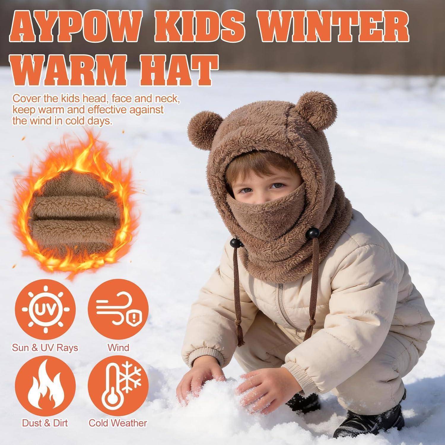 Werbung für „AYPOW KIDS WINTER WARM HAT